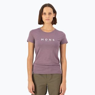 T-shirt termica da donna Mons Royale Icon Classic malva