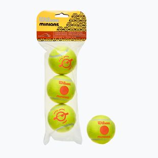 Palline da tennis Wilson Minions Stage 2 per bambini 3 pezzi giallo WR8202601