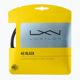 Corda da tennis Luxilon 4G 125 Set 12,2 m nero