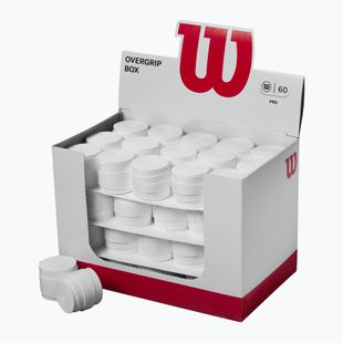 Wilson Pro Overgrip, fascette per racchette da tennis 60 pezzi, bianco.