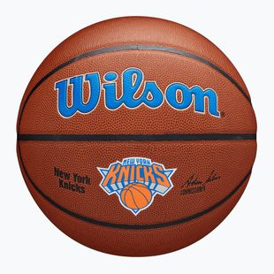 Wilson NBA Team Alliance New York Knicks basket marrone taglia 7
