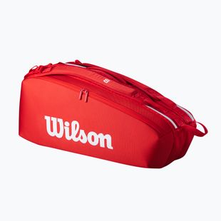 Wilson Super Tour Red 6PK borsa da tennis rossa