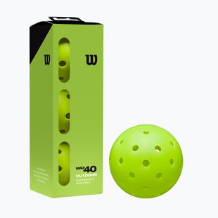 Palle da pickleball Wilson Max 40 Outdoor Pickleball 3B 3 pezzi green