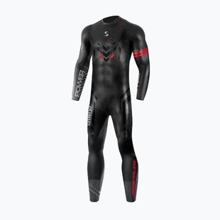 Muta da triathlon da uomo Synergy Adrenaline Full Sleeve 5 mm black/red