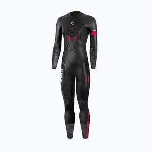 Muta da triathlon da donna Synergy Adrenaline Full Sleeve 5 mm black/red