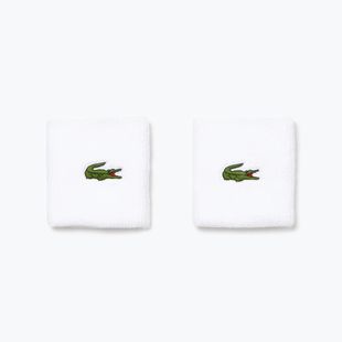 Lacoste RL9272 2 pezzi fasce da polso bianche.