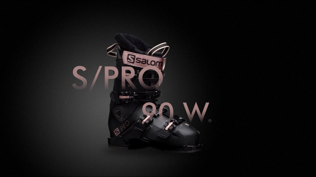 Scarponi da sci da donna Salomon S/Pro 90 W GW nero/rosa/oro metallo/belluga