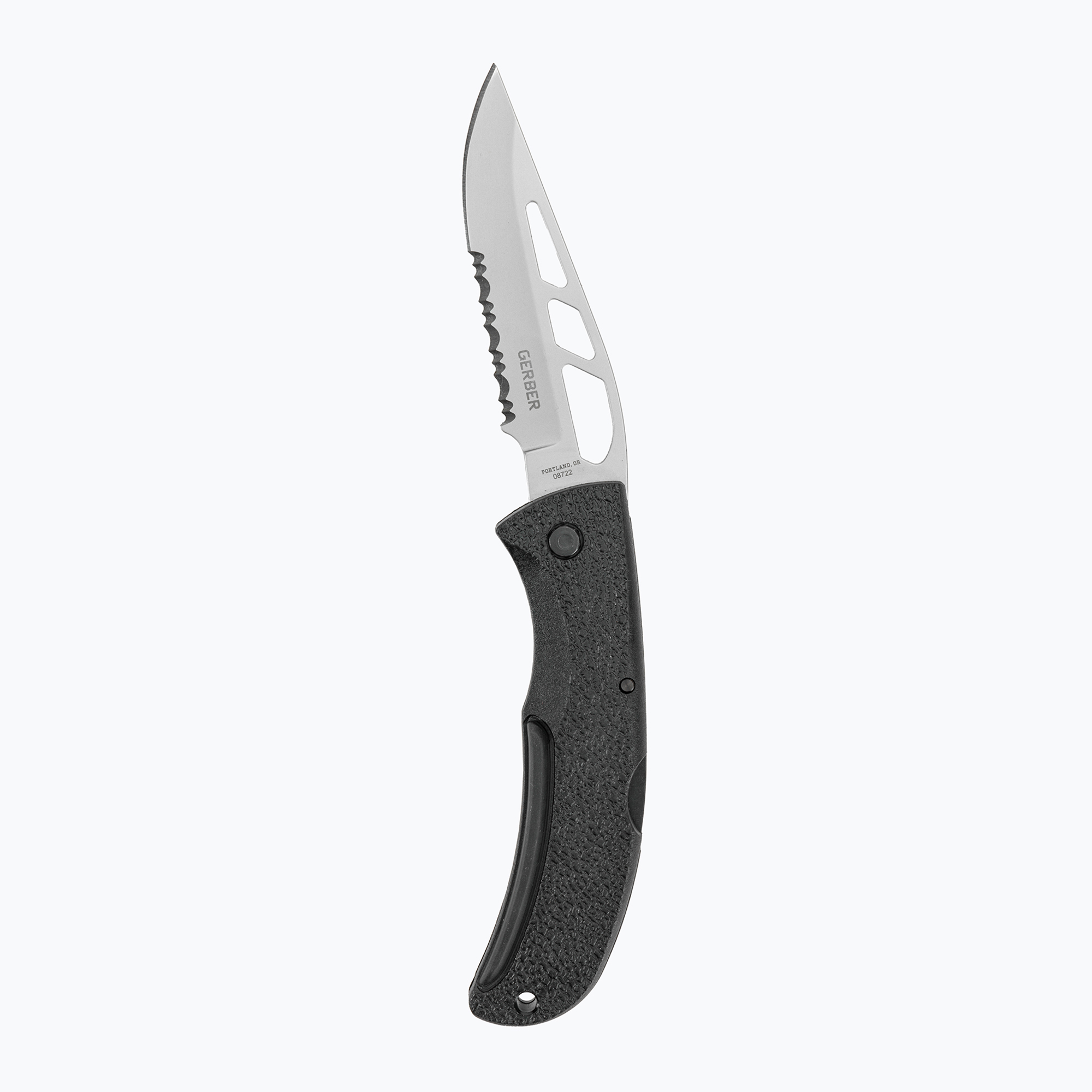 Gerber E-Z Out Skeleton coltello da trekking - Nero seghettato (E-Z Out Skeleton - Serrated 06751)