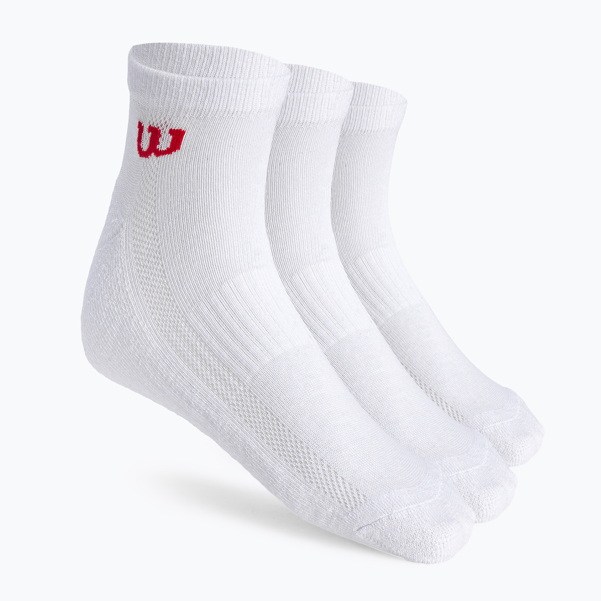 Calze da tennis Wilson Quarter da uomo 3 paia bianco WRA803101 (Quarter WRA803101)
