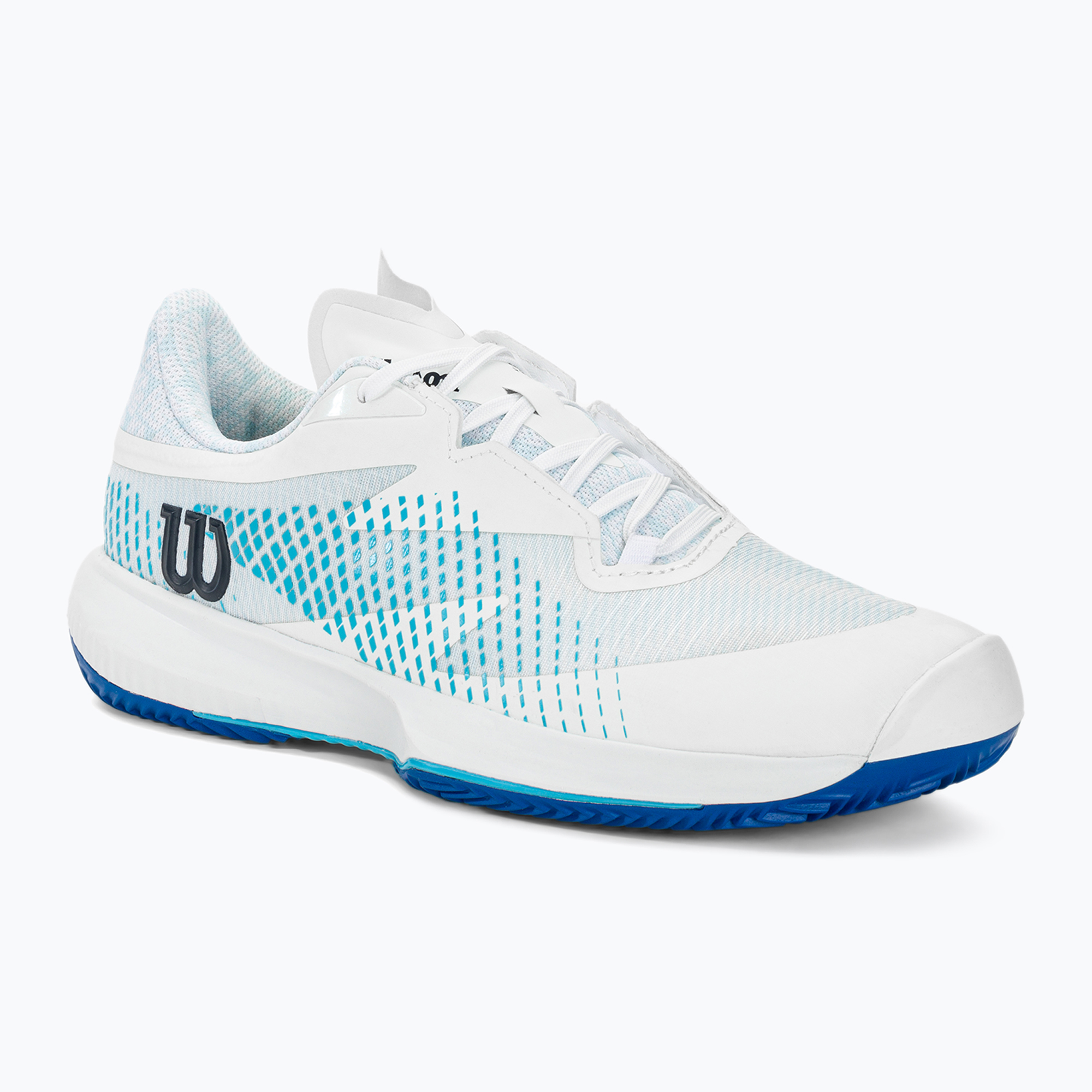 Scarpe da tennis da uomo Wilson Kaos Swift 1.5 Clay bianco/blu atoll/lapis blu (42 EU) (Kaos Swift 1.5 Clay WRS331060)