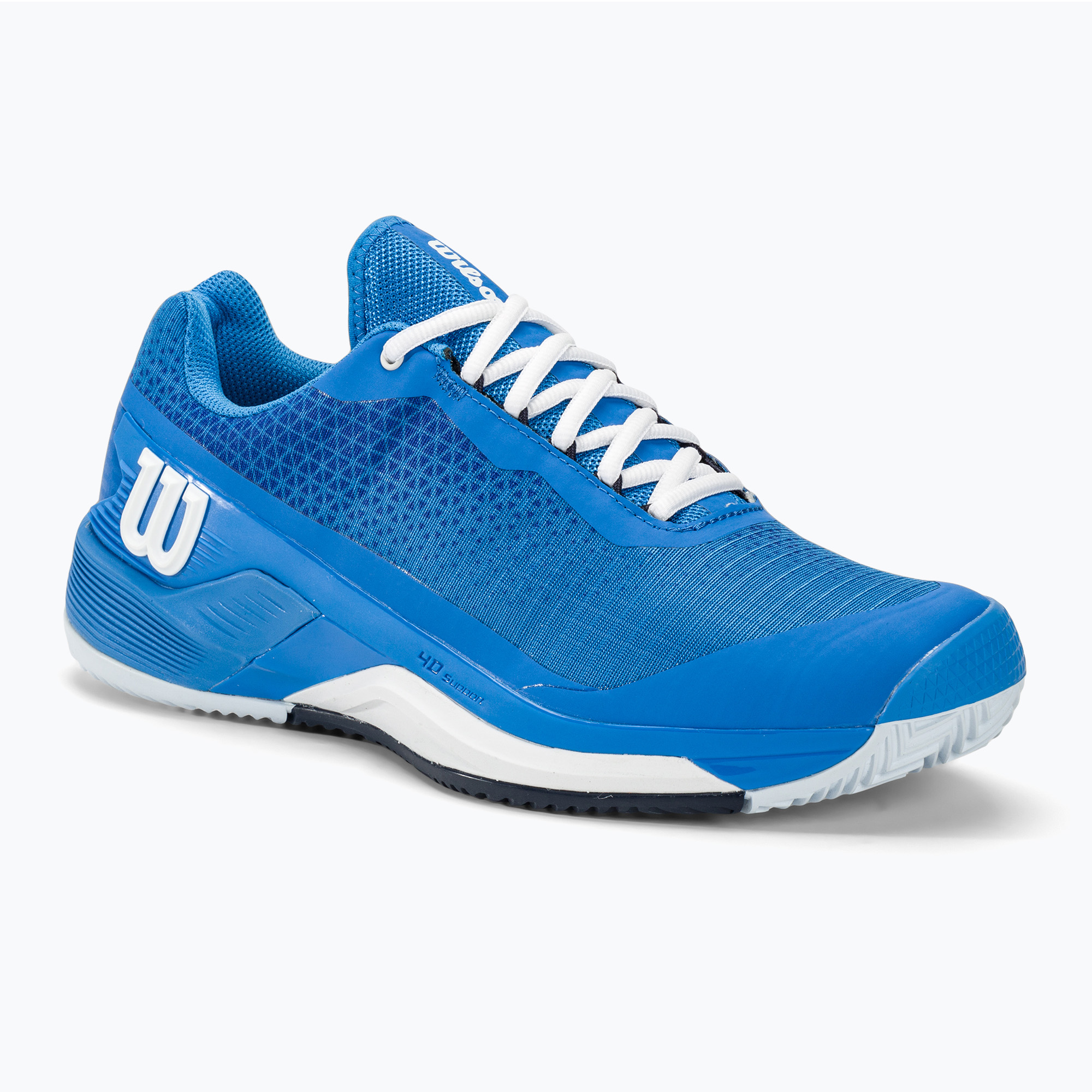 Wilson Rush Pro 4.0 Clay scarpe da tennis uomo blu/bianco/navy blazer (43 1/3 EU) (Rush Pro 4.0 Clay WRS332650)