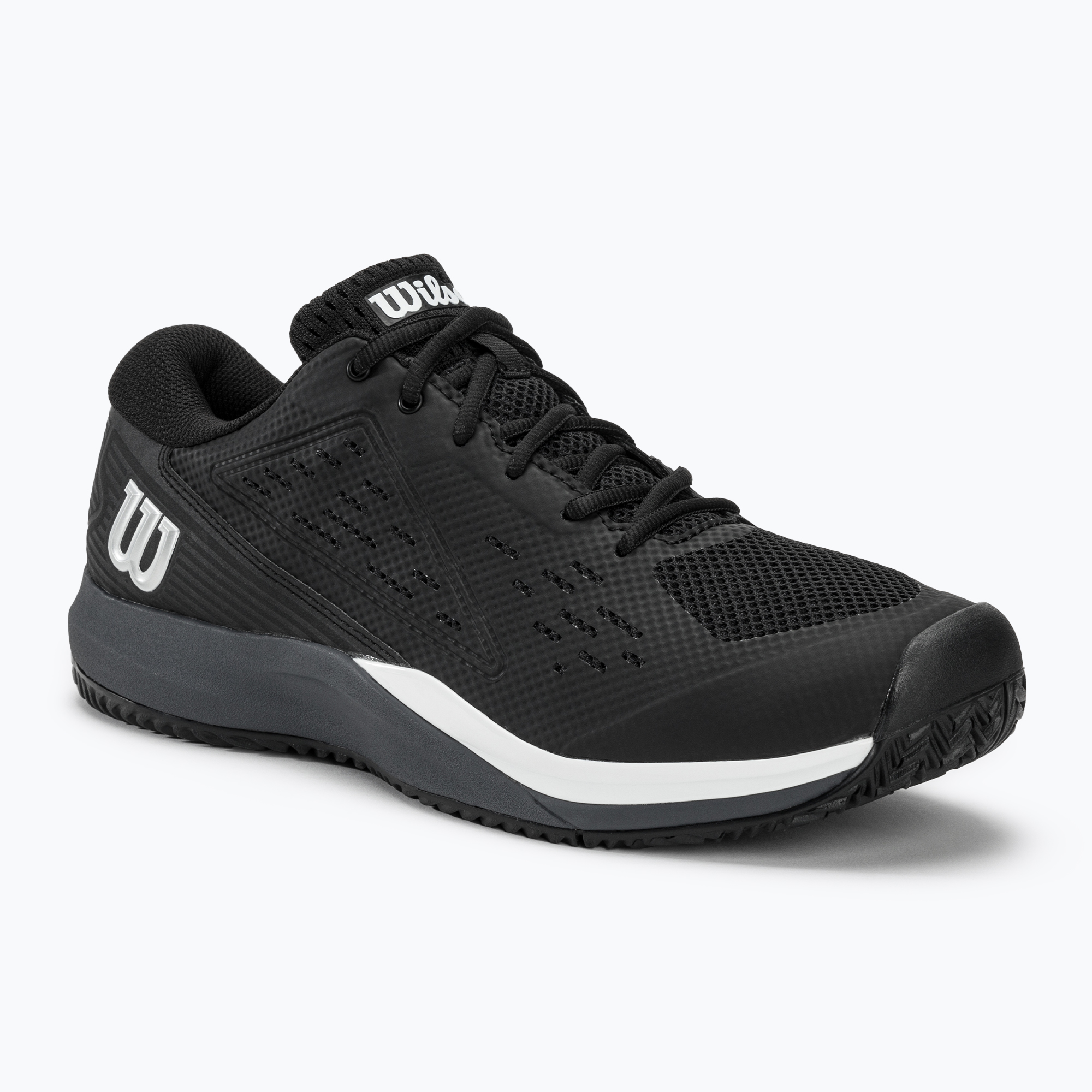 Scarpe da tennis da uomo Wilson Rush Pro Ace nero/blu scuro/bianco (47 1/3 EU) (Rush Pro Ace WRS332720)