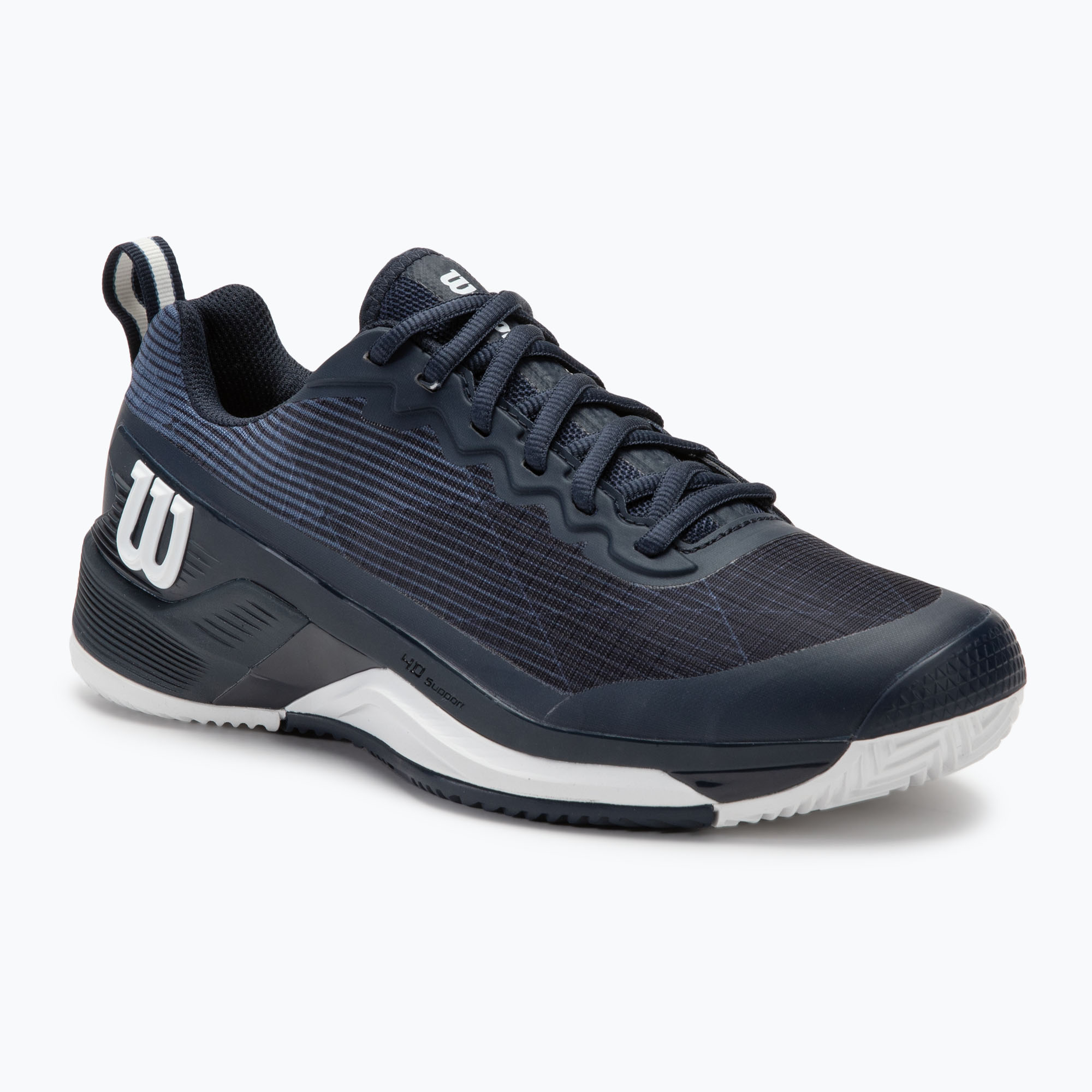 Scarpe da tennis da uomo Wilson Rush Pro 4.5 Clay blu/marino (44 2/3 EU) (Rush Pro 4.5 Clay WRS333660)