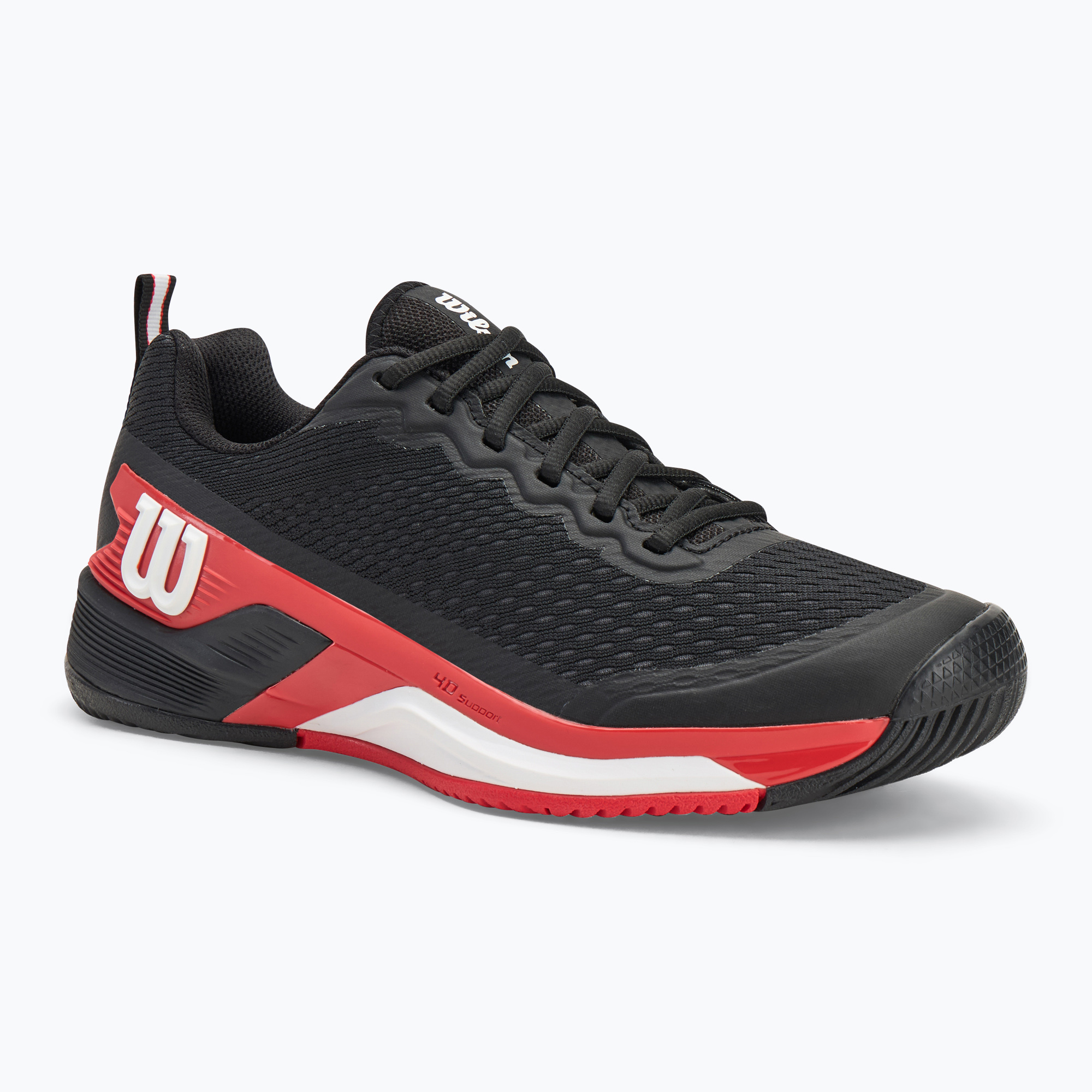 Scarpe da tennis da uomo Wilson Rush Pro 4.5 nero/infrarossi/bianco (44 2/3 EU) (Rush Pro 4.5 WRS334330)
