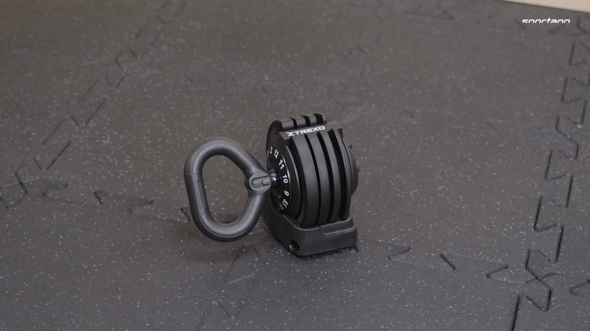 TREXO TXO-B4W004 Kettlebell regolabile da 12 kg nero