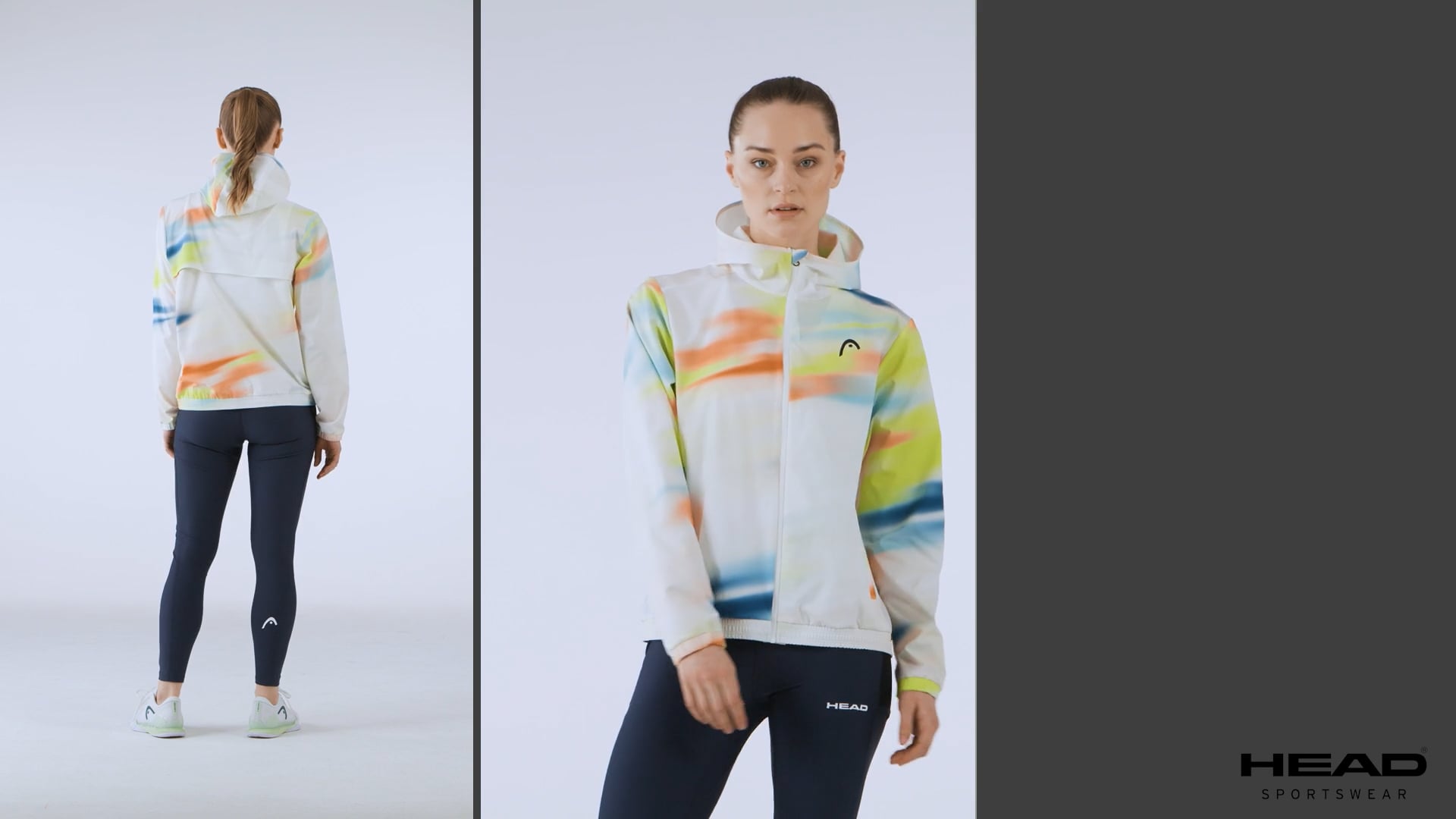 Giacca da tennis donna HEAD Blur W stampata