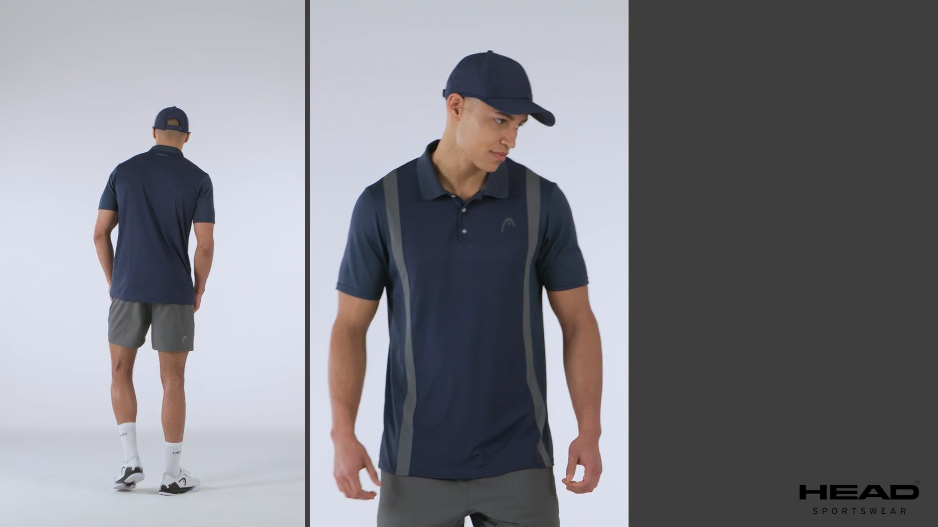 Polo da tennis da uomo HEAD Club 25 Tech Polo navy