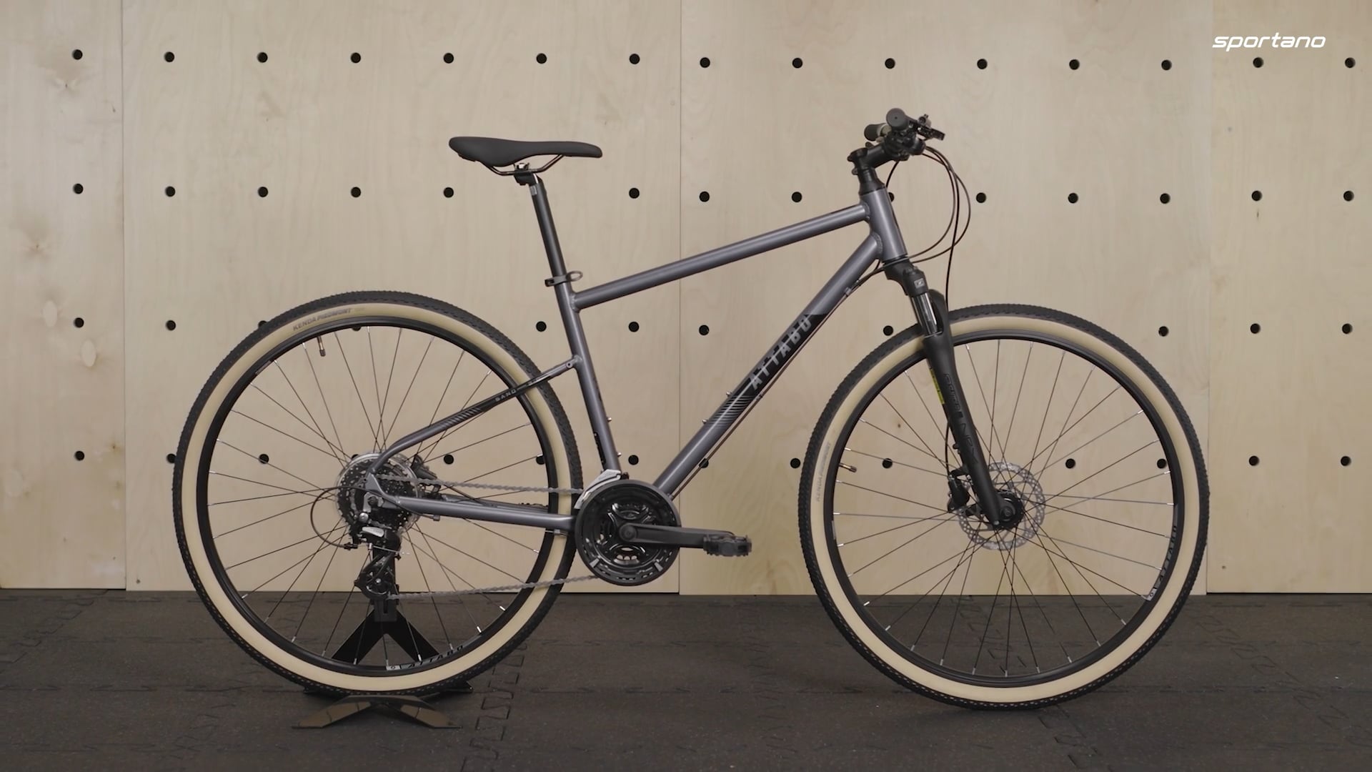 Bicicletta da cross da uomo ATTABO SANO 3.0 28" grigio