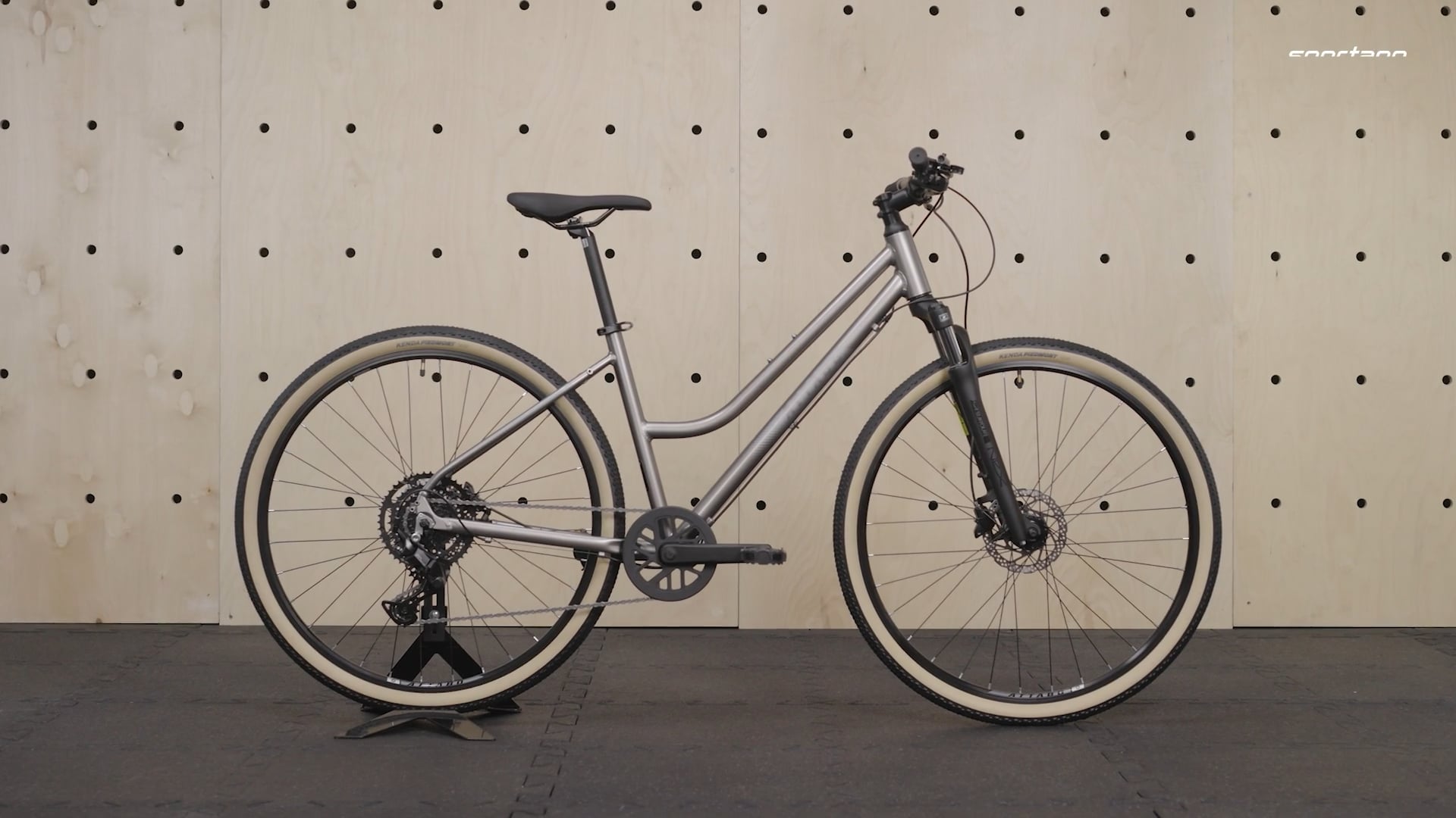 Bicicletta da cross da donna ATTABO SANO 4.0 28" grigio