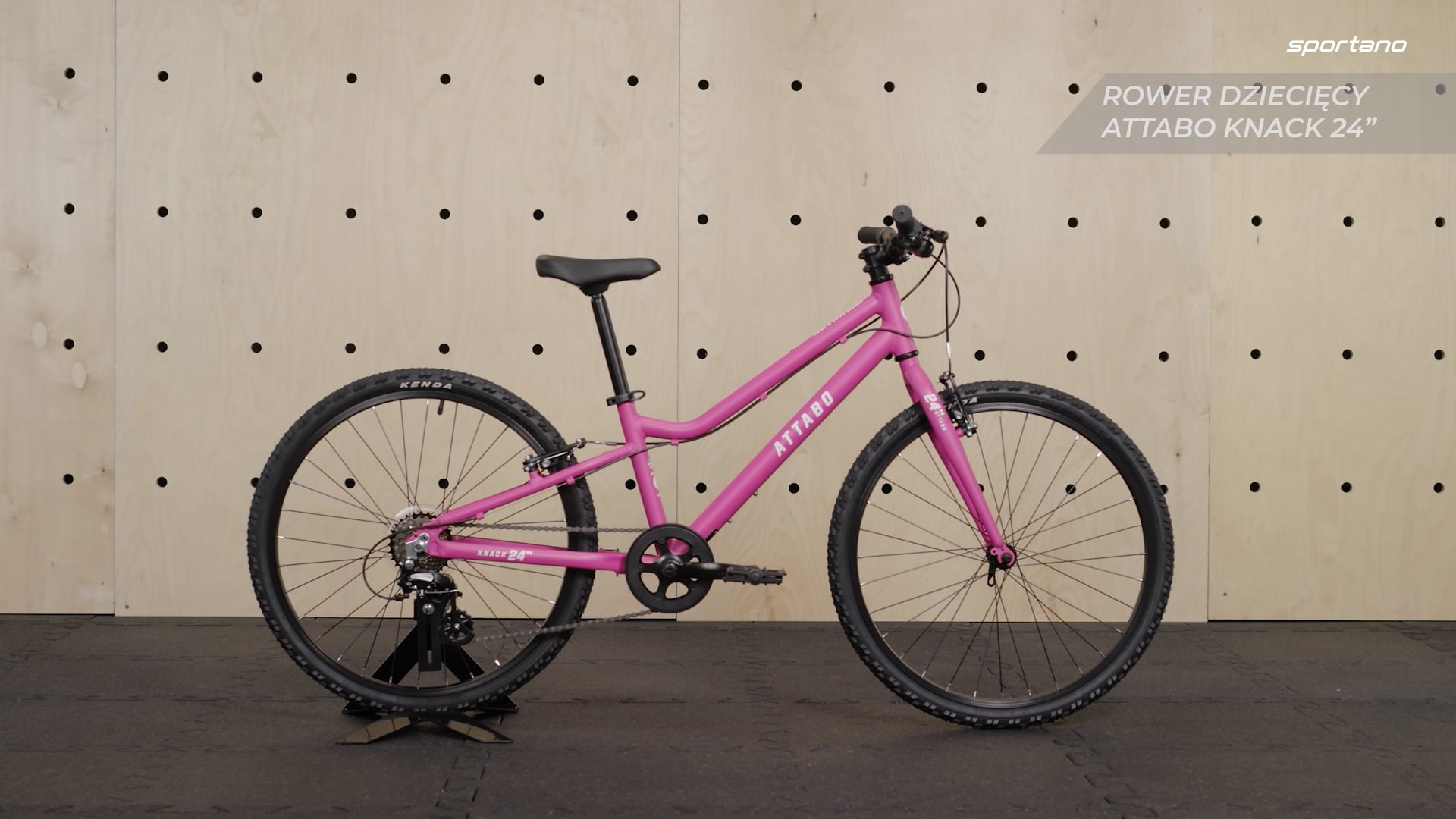 Bicicletta per bambini ATTABO KNACK 24" rosa