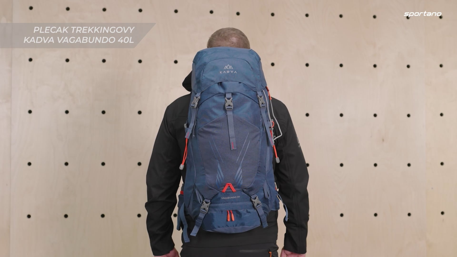 KADVA Zaino Vagabundo 40 l blu