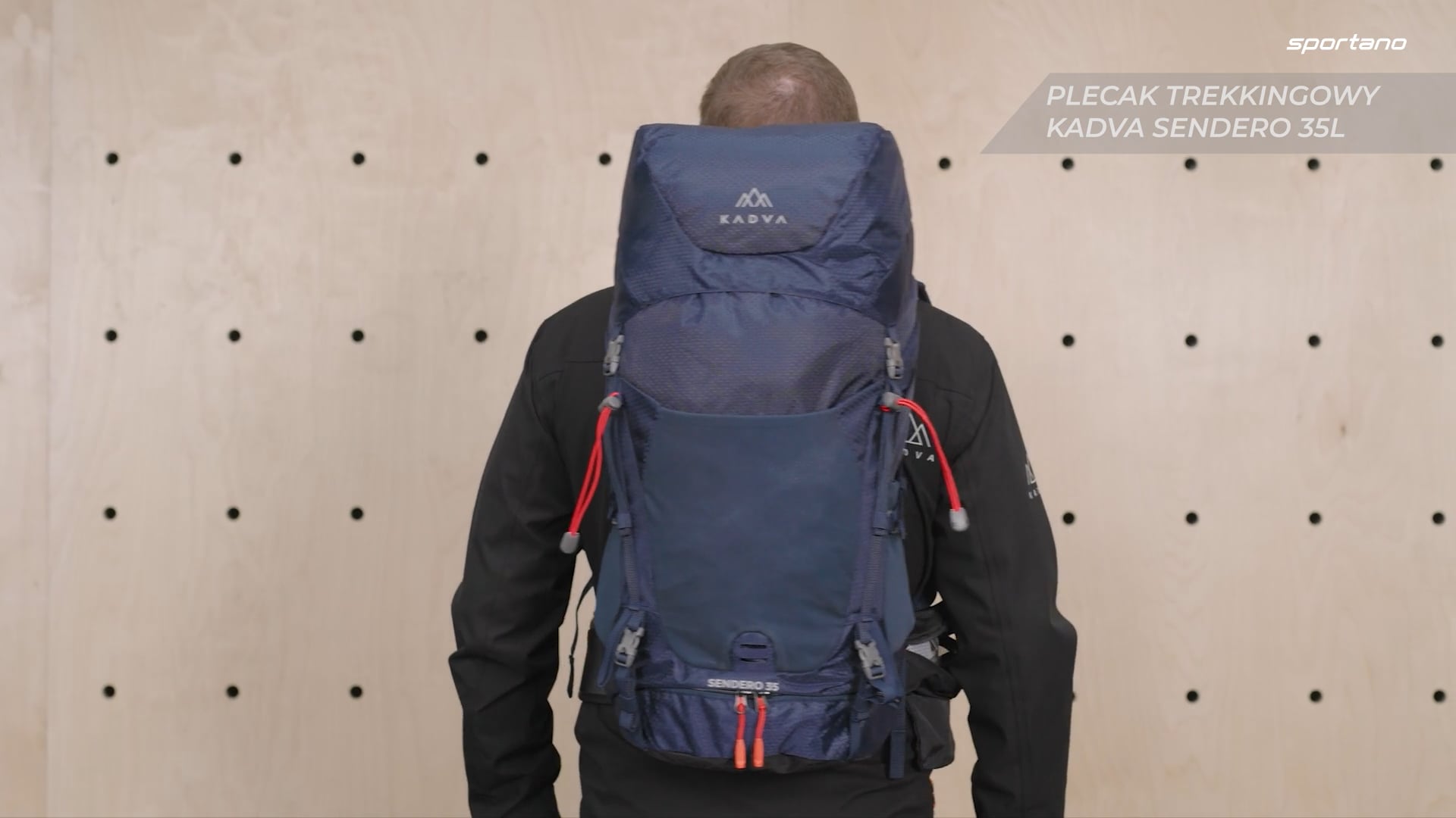 KADVA Zaino da trekking Sendero 35 l nero