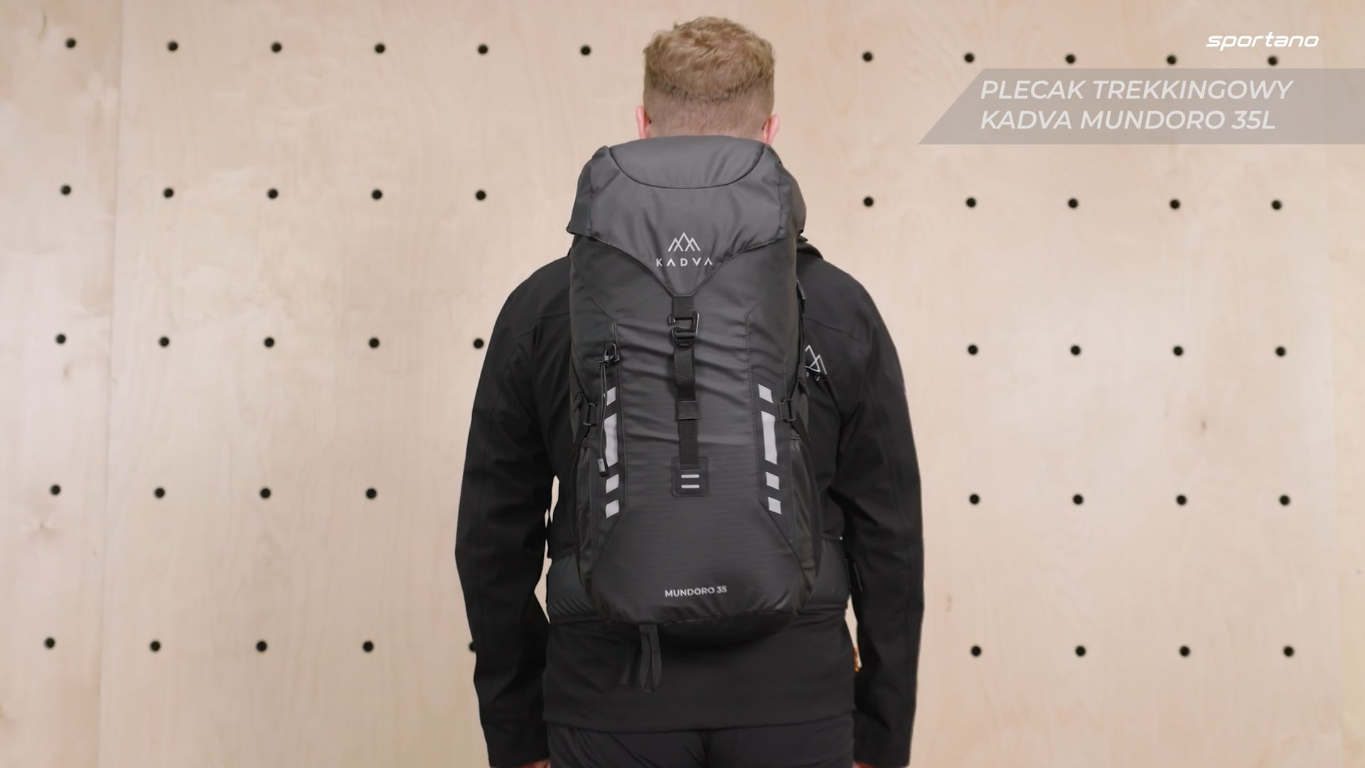 KADVA Mundoro 35 l zaino da trekking nero