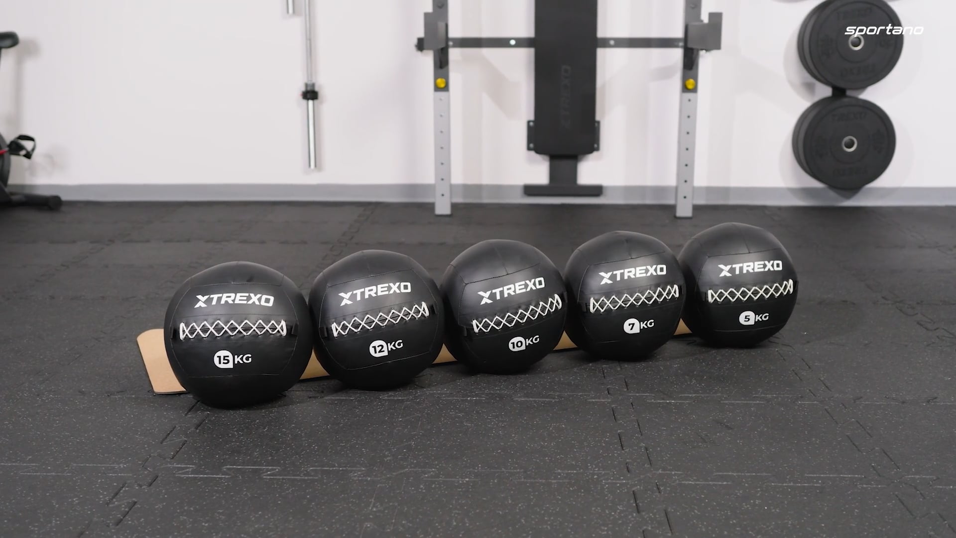 TREXO Wall Ball 5 kg nero