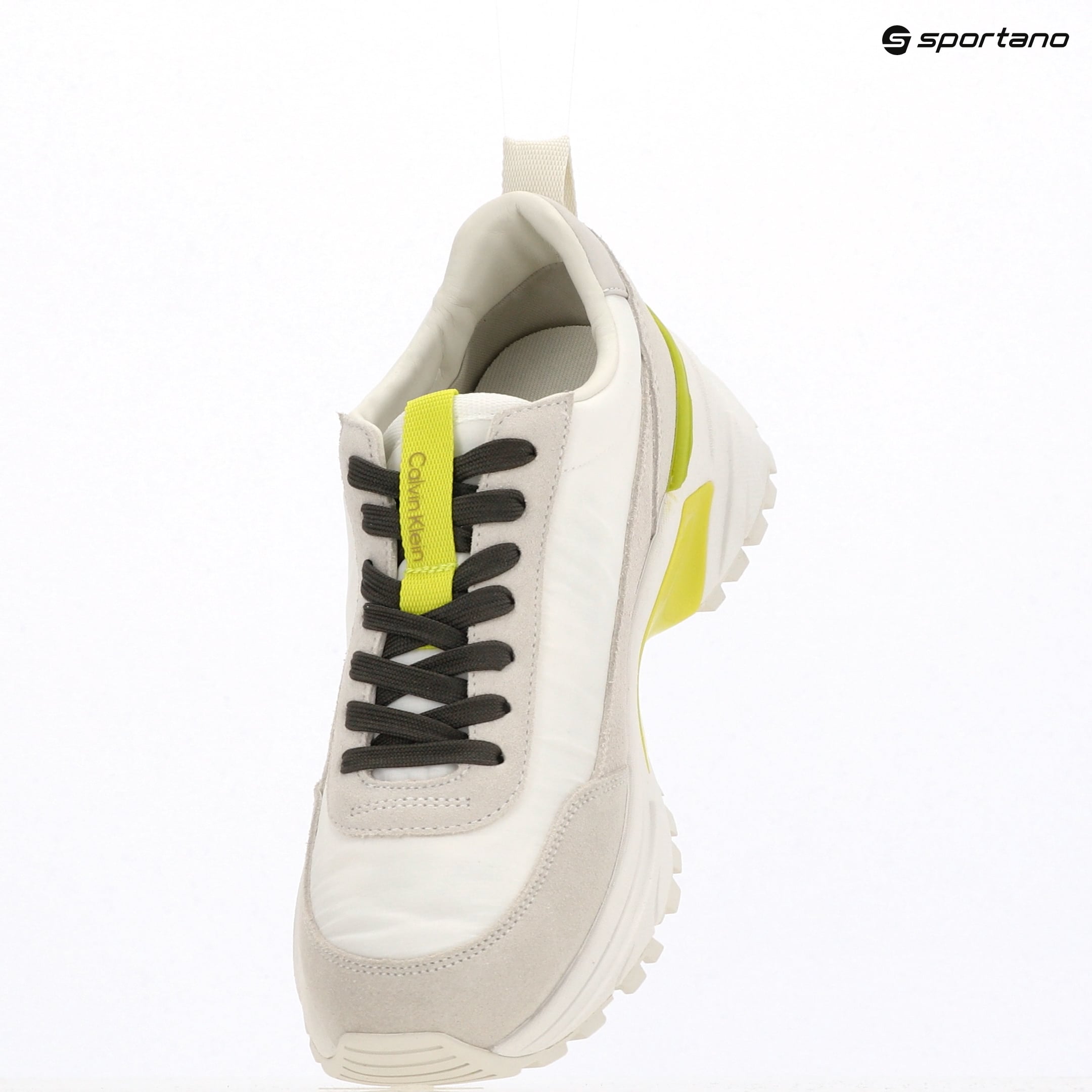 Scarpe da donna Calvin Klein YW0YW02075 Hike Runner MG Nylon Mix bright white/primrose/beluga