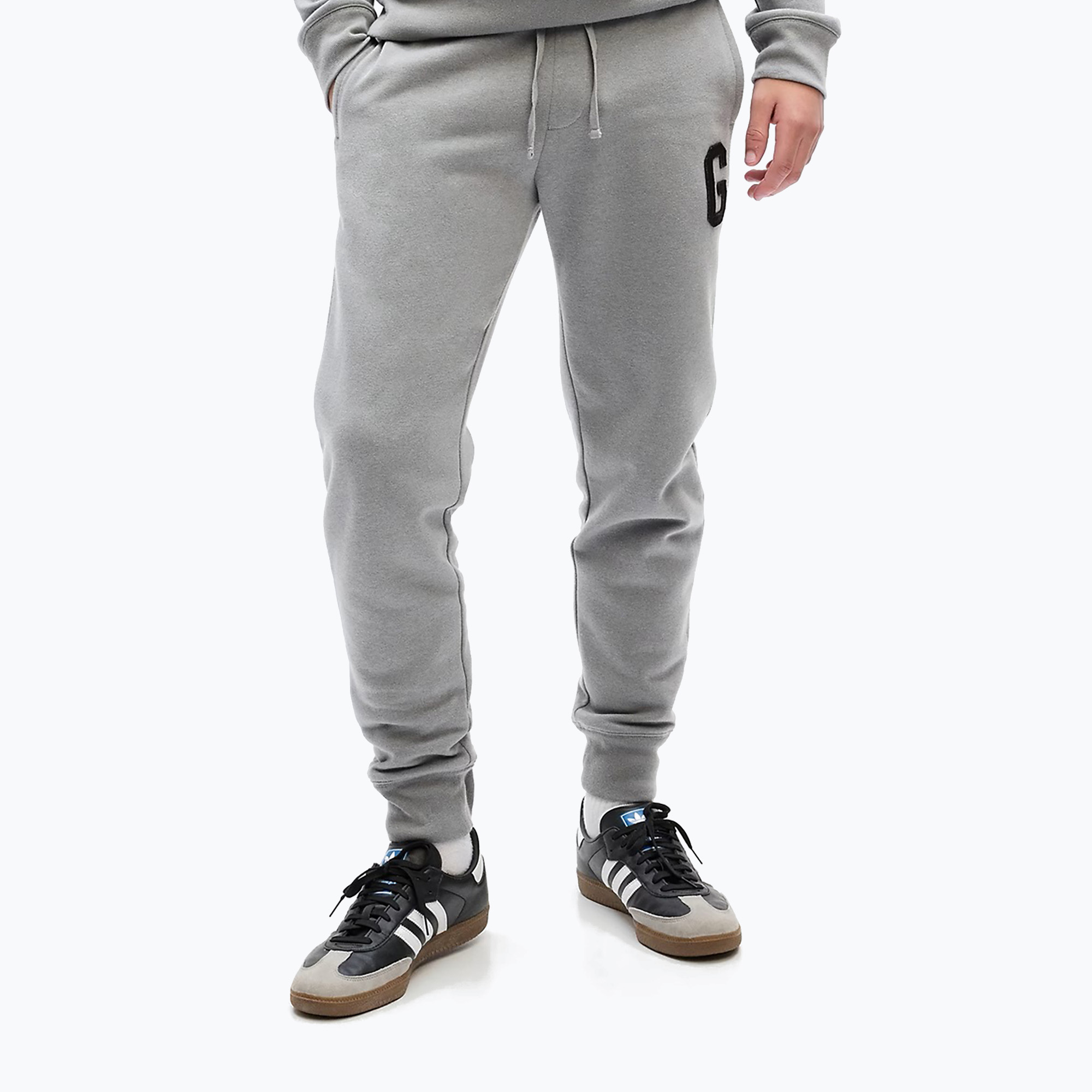 Pantaloni uomo GAP 1969 Logo Jogger pilot grigio (S) (1969 Logo Jogger 817086)