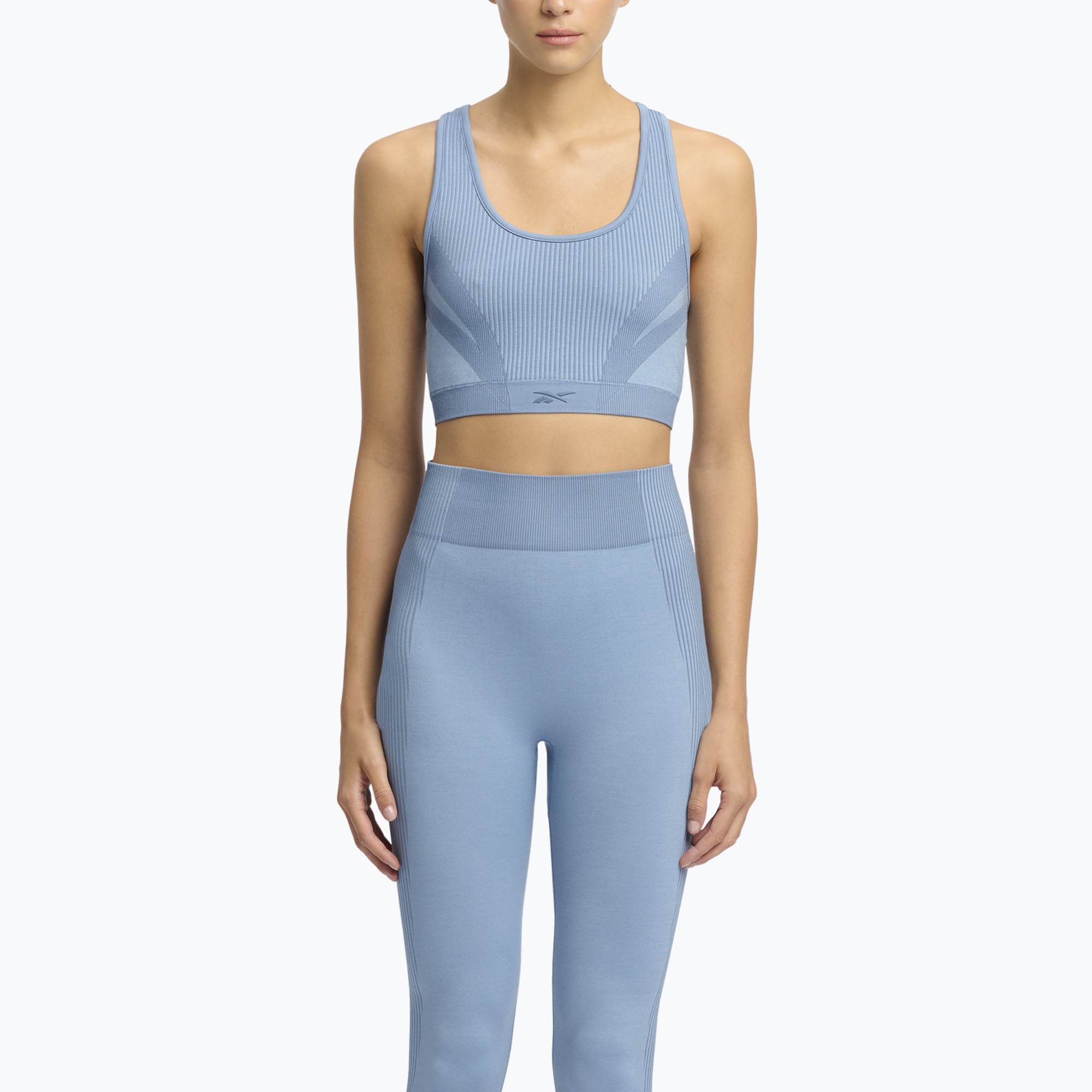 Reggiseno da allenamento donna Reebok Rbk Lab Seamless upgrade blu (L) (Rbk Lab Seamless 100221558)