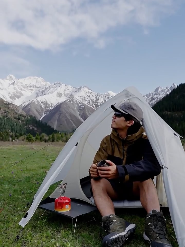Tenda da trekking 1-osobowy Naturehike Cloud Up 1 UL 15D moon rock grey