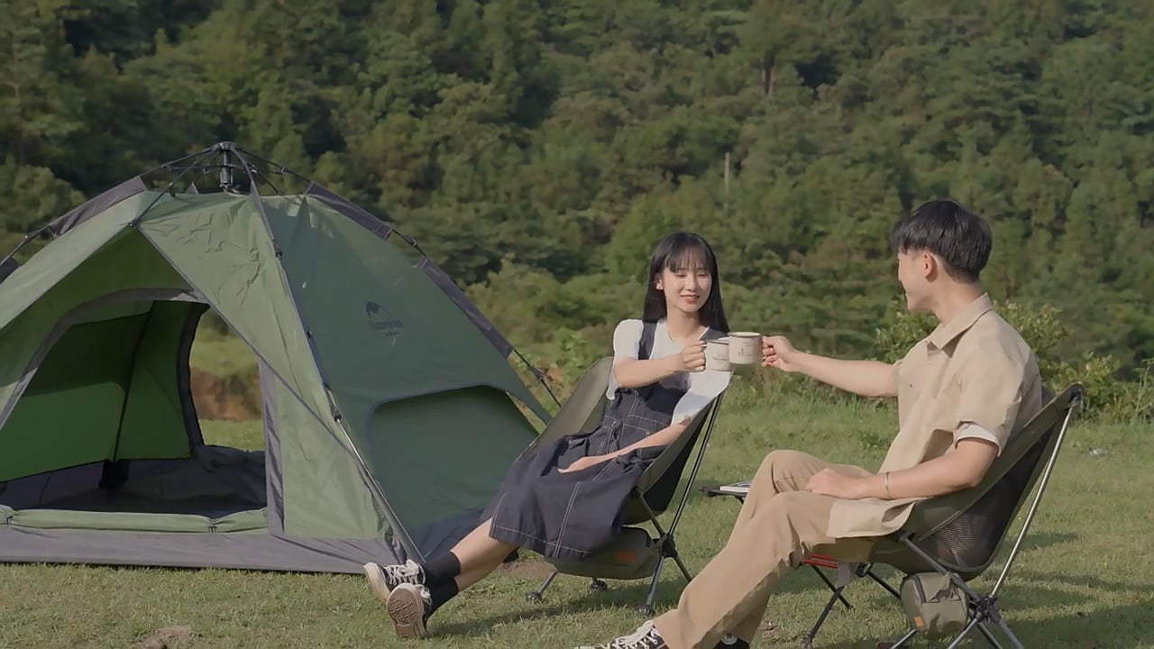 Tenda da campeggio 3-osobowy Naturehike Pop-Up 3 Automatic forest green