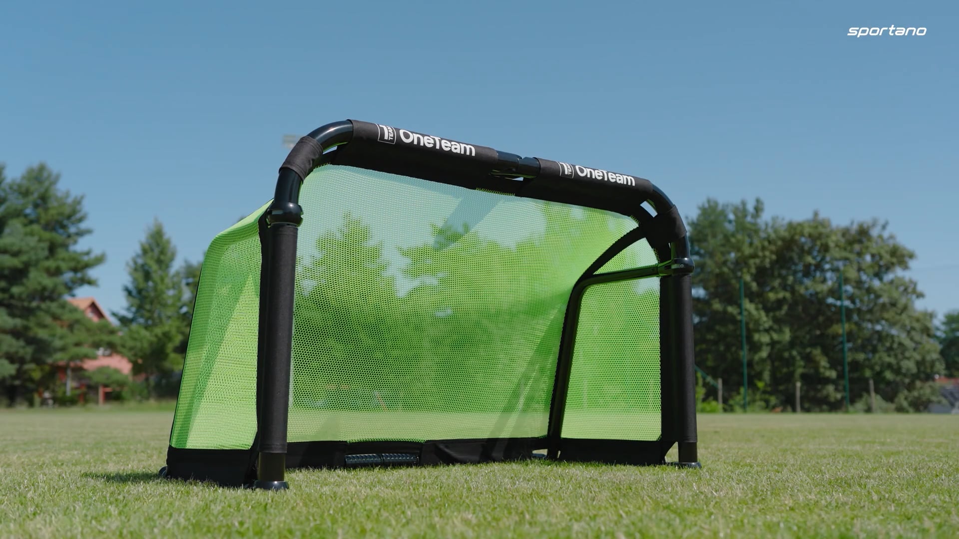 Porta da calcio OneTeam Swiftgoal 120 x 70 cm black/green