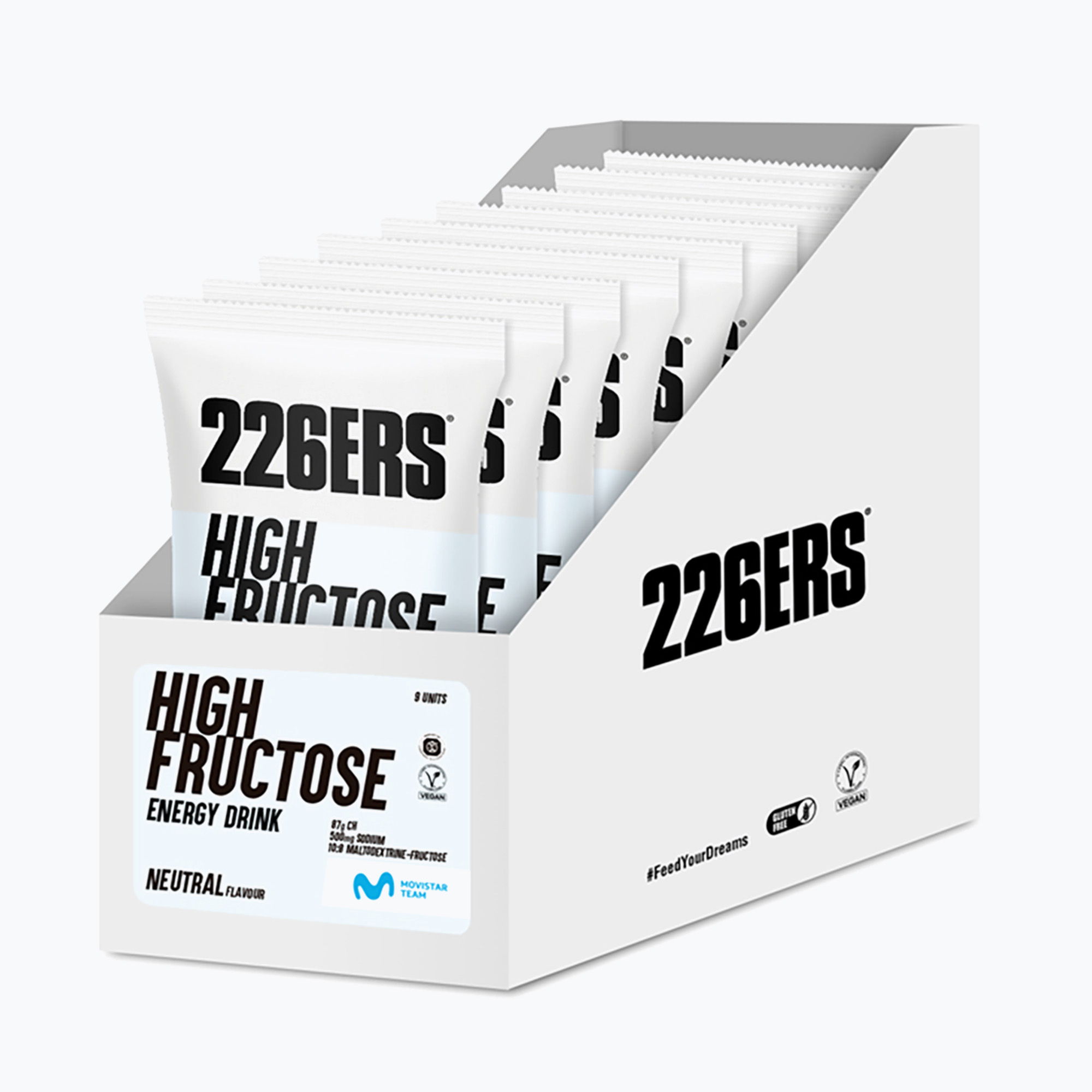 Set di bevande energetiche 226ERS High Fructose Energy Drink 9 pz. x 90 g neutro (810 g) (High Fructose Energy Drink 56381)
