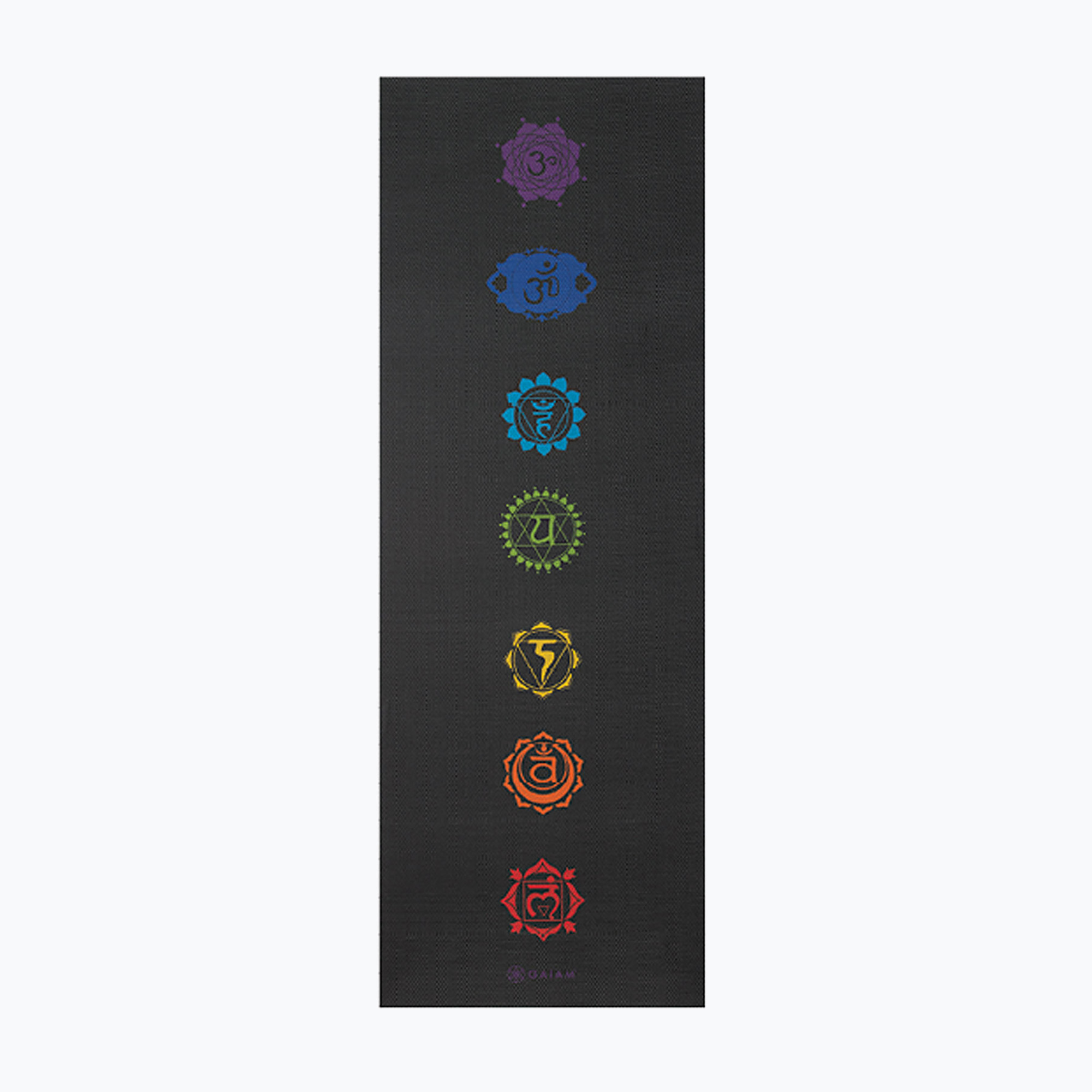 Gaiam Premium Black Chakra tappetino yoga 6 mm black chakra