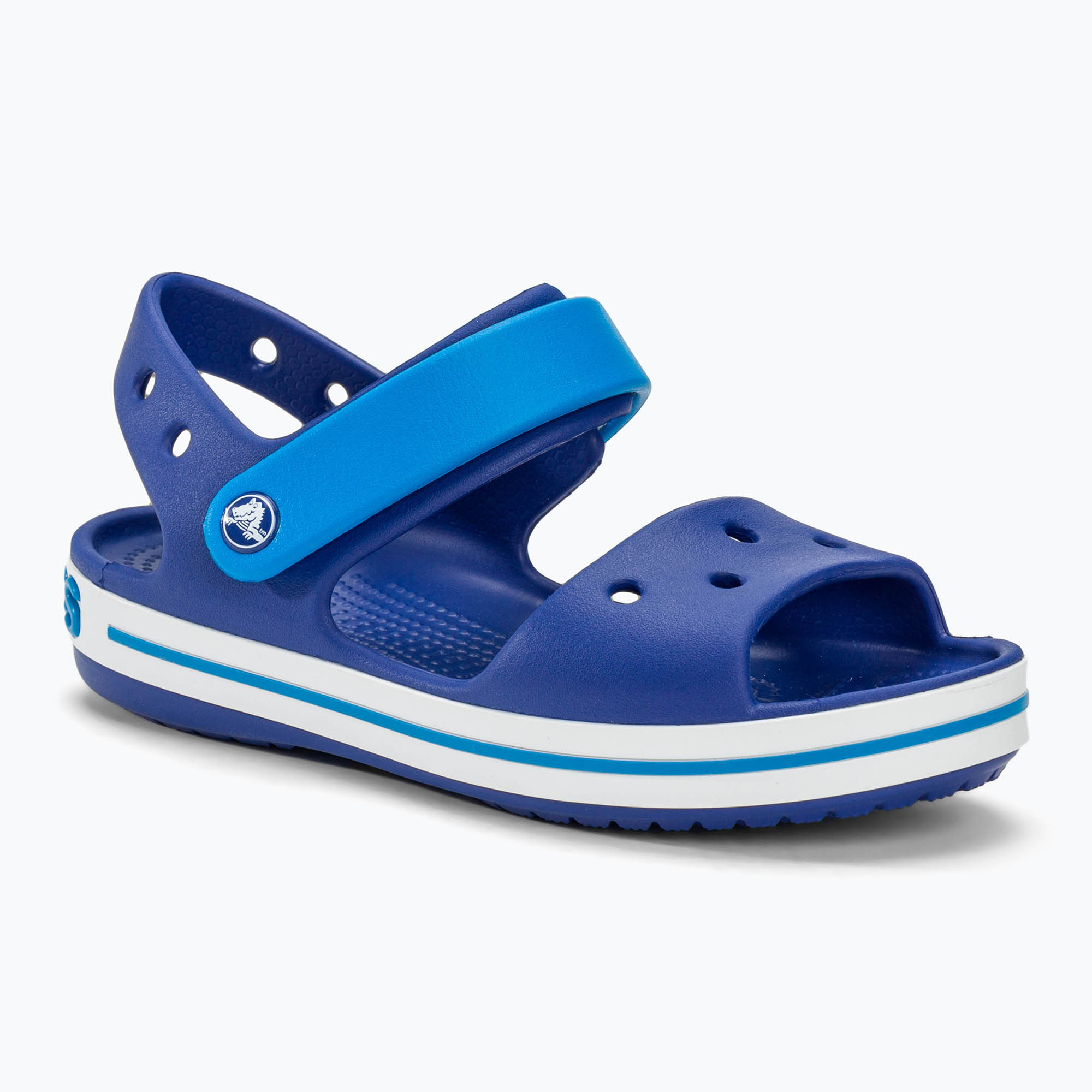Crocs Crockband Bambini Sandalo blu ceruleo/oceano (22-23 EU) (Crocband Sandal Kids 12856-4BX)
