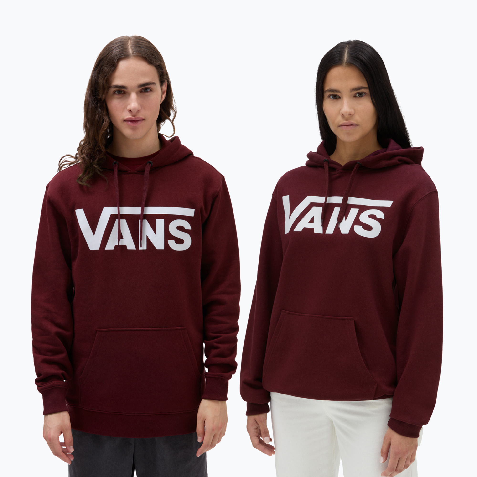 Vans Mn Vans Classic Po Hoodie Ii port royale/bianco da uomo (L) (Mn Vans Classic Po Hoodie Ii VN0A456BK1O1)