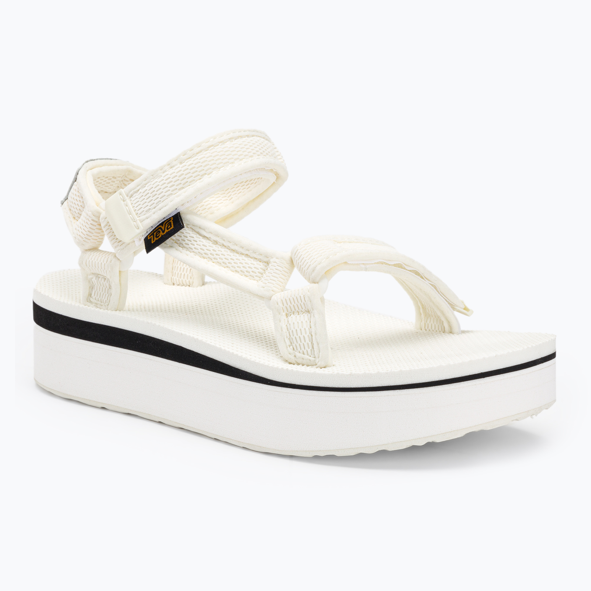 Sandali Teva Flatform Universal Mesh Print bianco brillante da donna (39 (8 US)) (Flatform Universal Mesh Print 1102451)