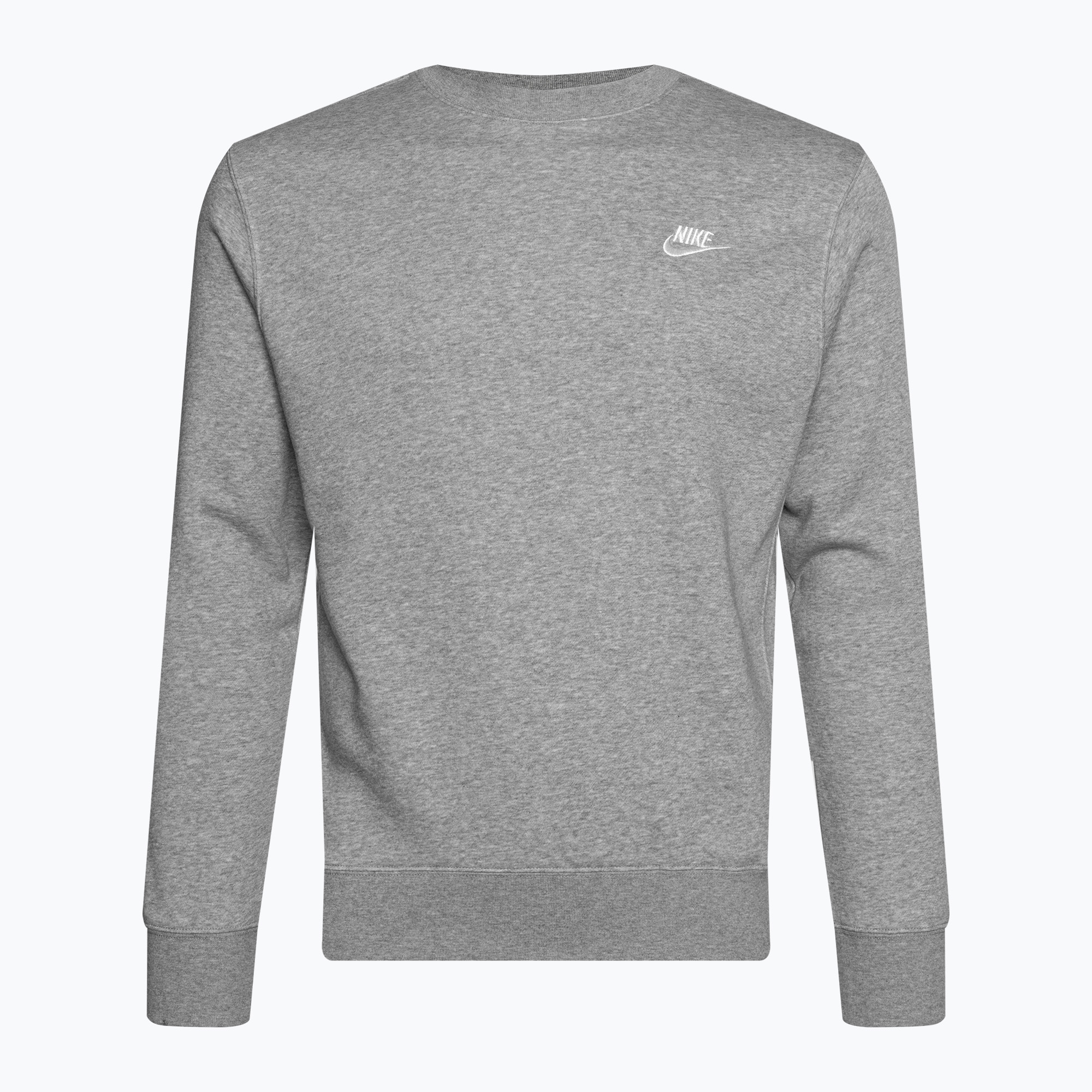 Felpa Nike Sportswear Club Fleece Crew grigio scuro/bianco per uomo (L) (Sportswear Club Fleece Crew BV2662-063)