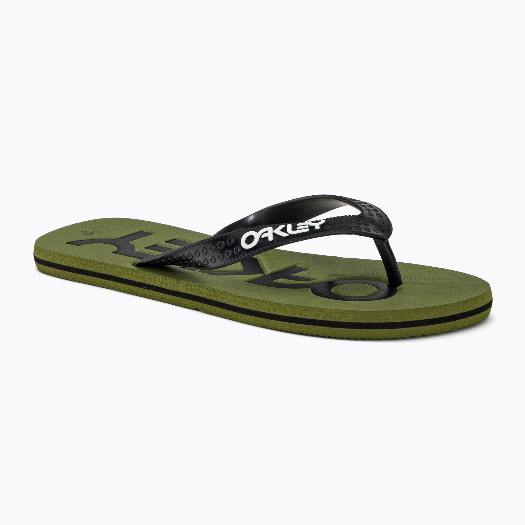 Oakley College Flip Flop uomo nuovo infradito spazzola scura (40 EU) (College Flip Flop FOF10025586L)