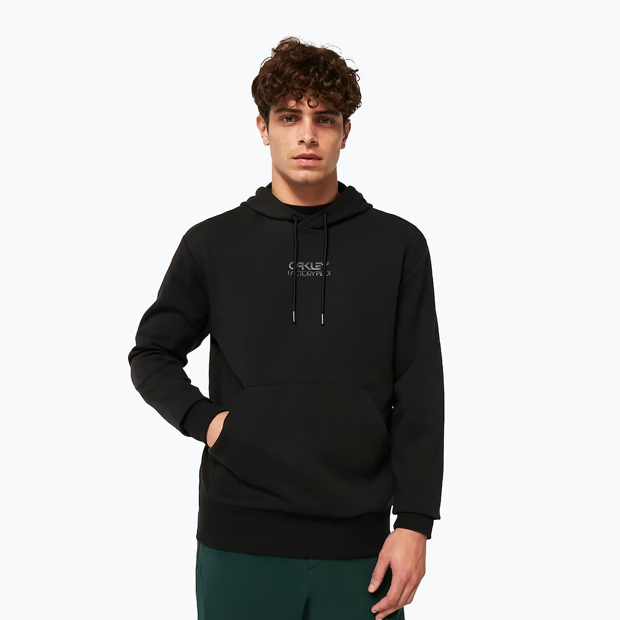 Felpa da ciclismo Oakley Factory Pilot Rc Hoodie Uomo blackout (L) (Factory Pilot Rc Hoodie FOA404506)