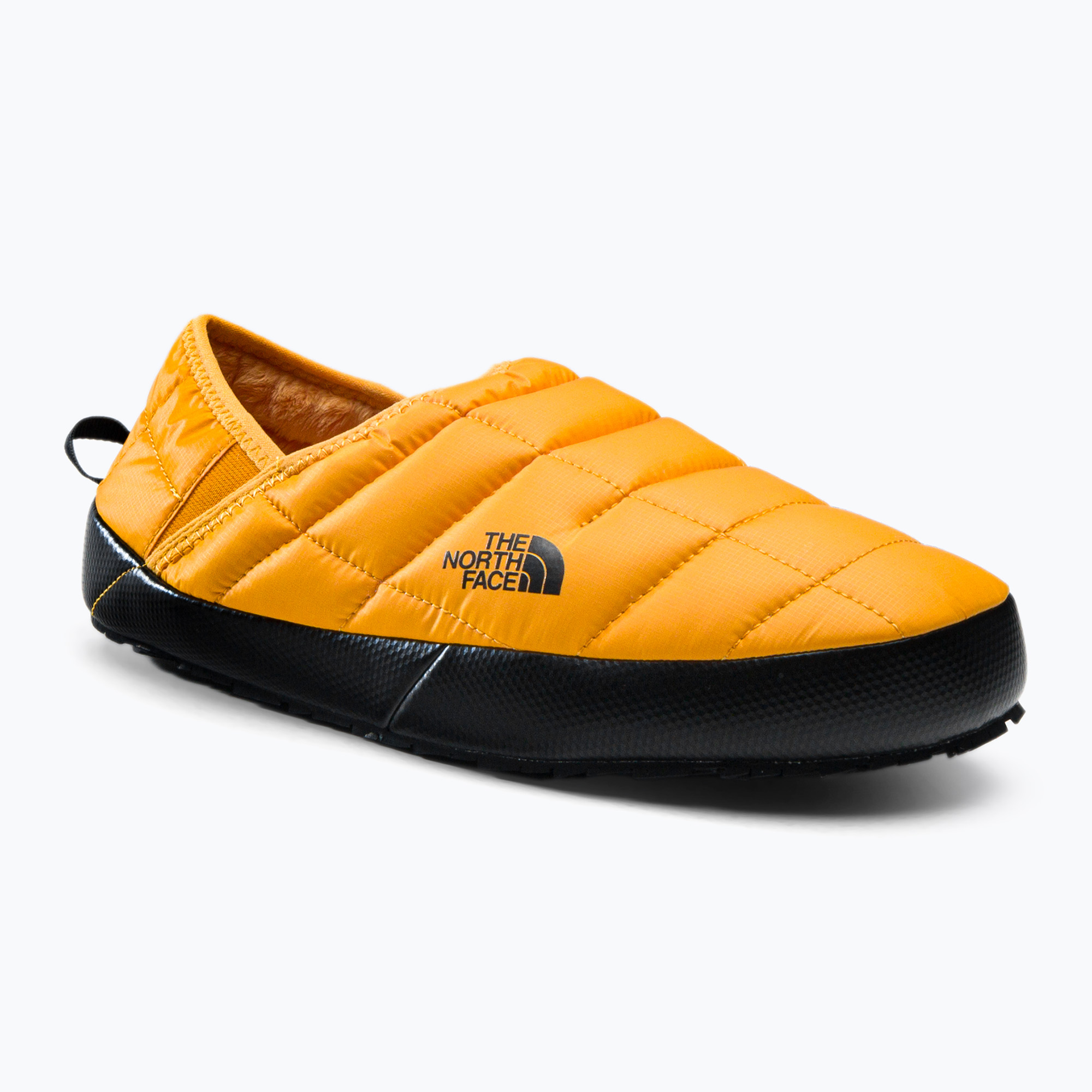 Pantofole da uomo The North Face Thermoball Traction Mule V summit oro/nero (40.5 EU) (Thermoball Traction Mule V NF0A3UZNZU31)
