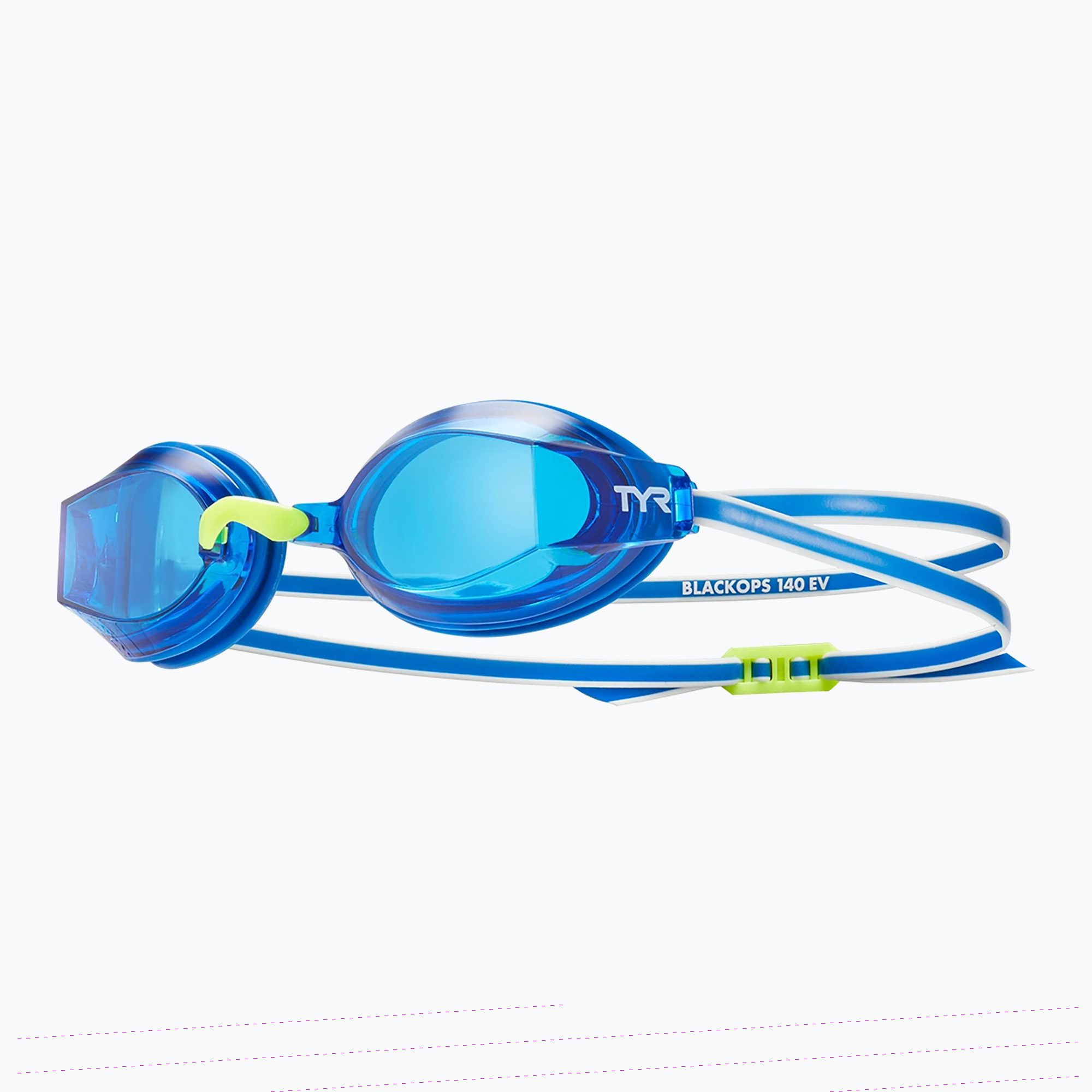 Occhiali da nuoto TYR Blackops 140 Ev Racing per bambini blu/blu/blu (Blackops 140 Ev Racing LGBKOPJ_420)
