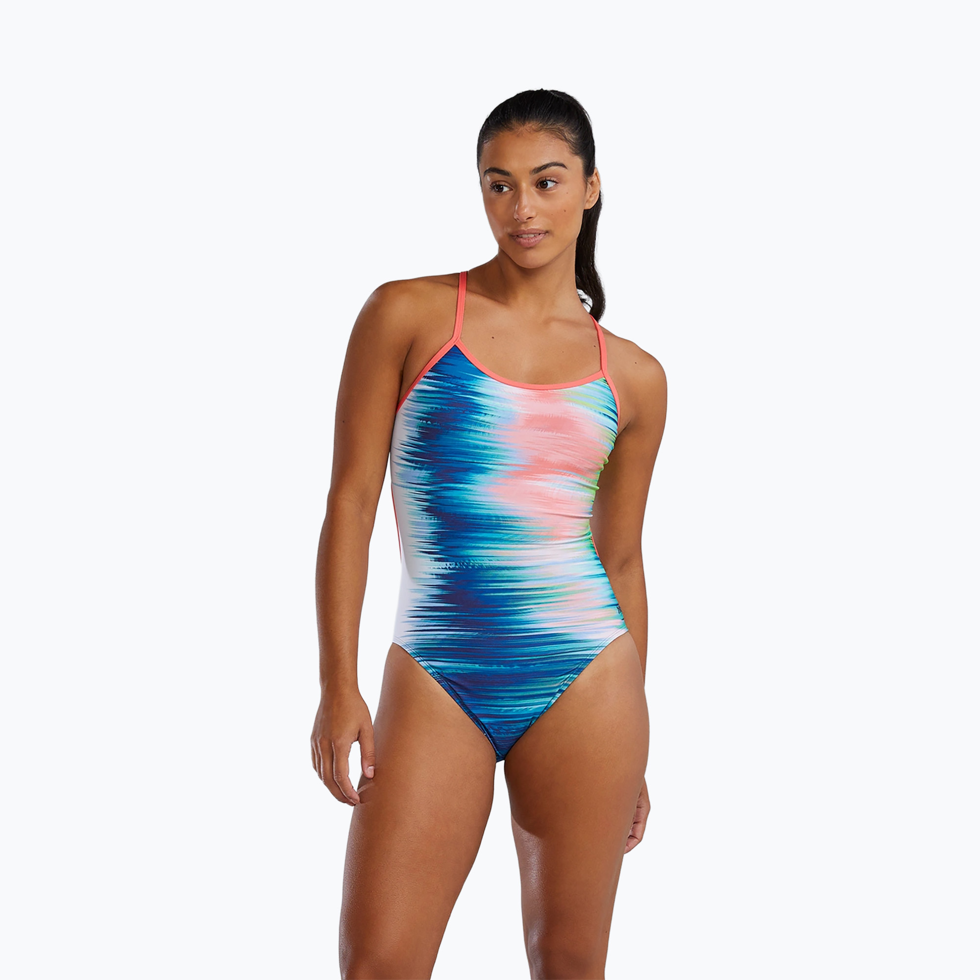 Costume intero donna TYR Durafast Elite Bravura Trinityfit bianco/multi (36) (Durafast Elite Bravura Trinityfit P04074_186)