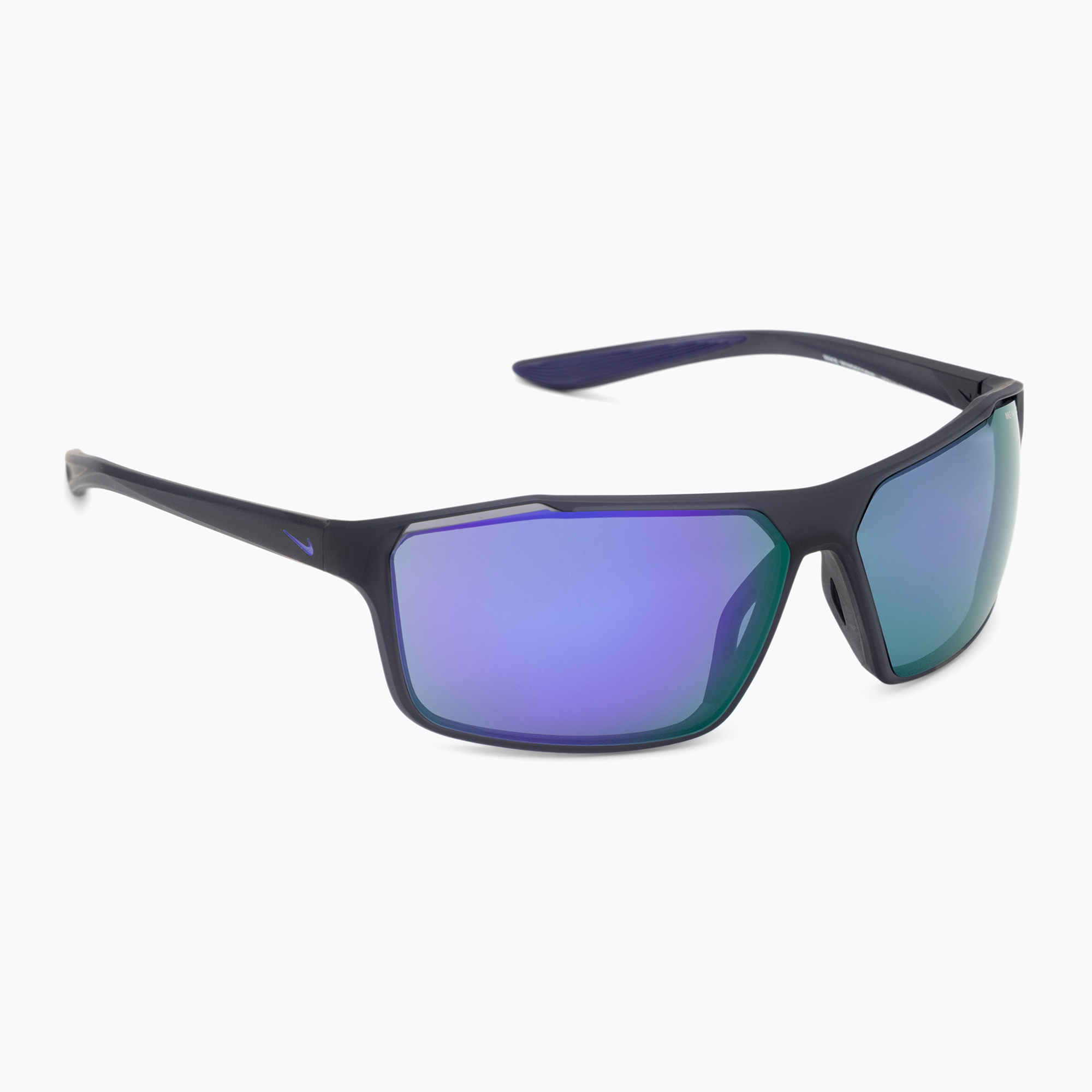 Occhiali da sole Nike Windstorm opachi da uomo in griidiron/viola a specchio (Windstorm CW4672)