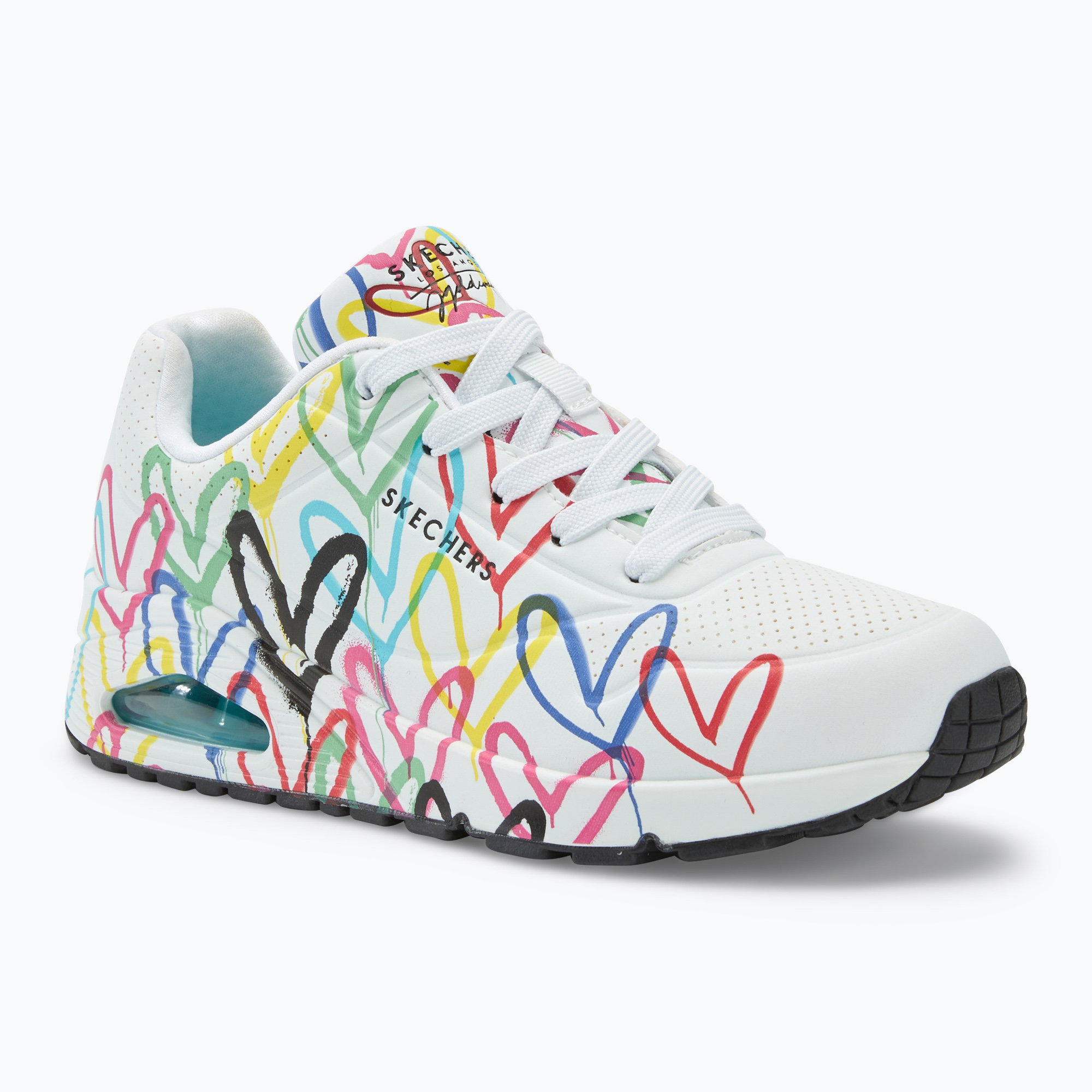 SKECHERS scarpe da donna JGoldcrown Uno Spread The Love bianco/multicolore (35 EU) (JGoldcrown Uno Spread The Love 155507)