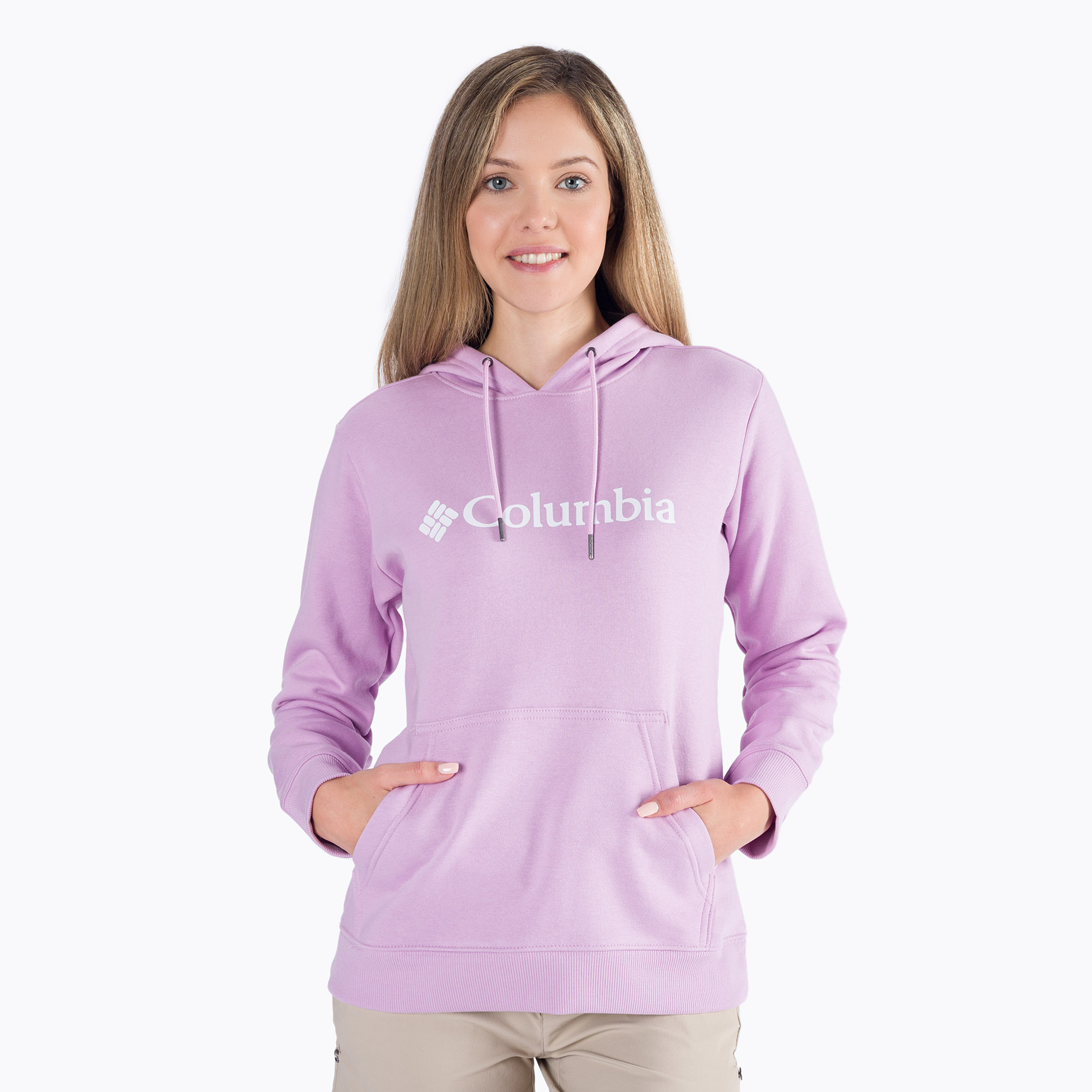Felpa con cappuccio Columbia Logo Donna aura trekking (S) (Logo Hoodie 1895751)