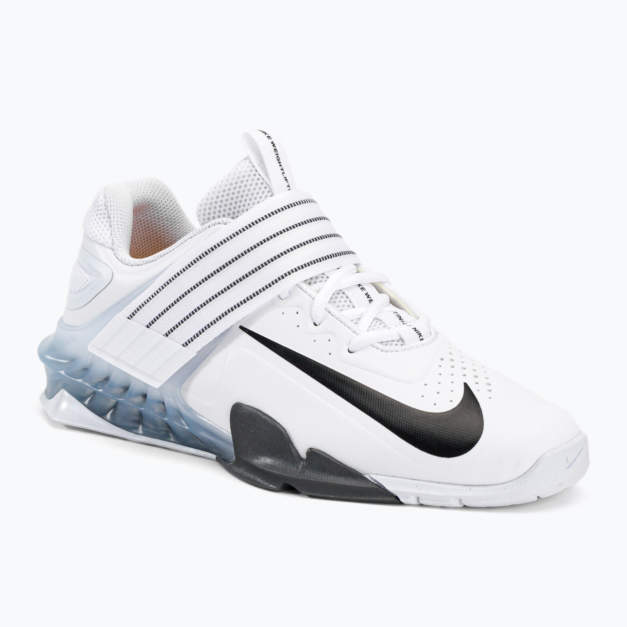 Scarpe da sollevamento pesi Nike Savaleos bianco/grigio ferro (43 EU) (Savaleos CV5708)