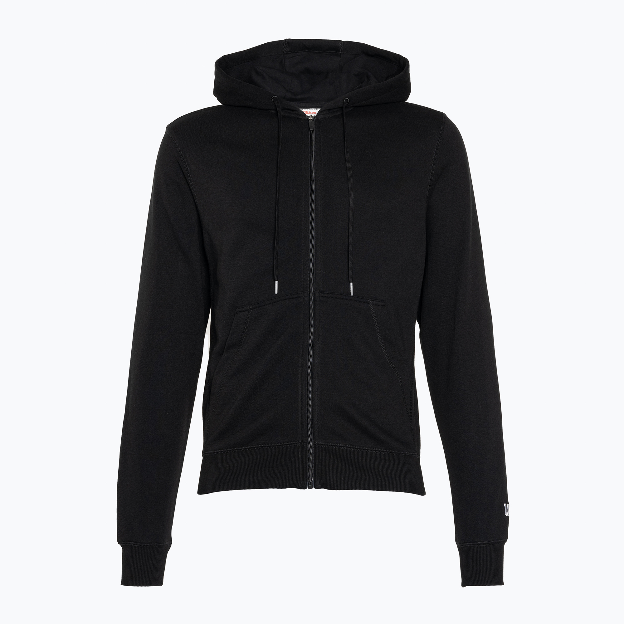 Felpa Wilson Team Zip da uomo con cappuccio nero